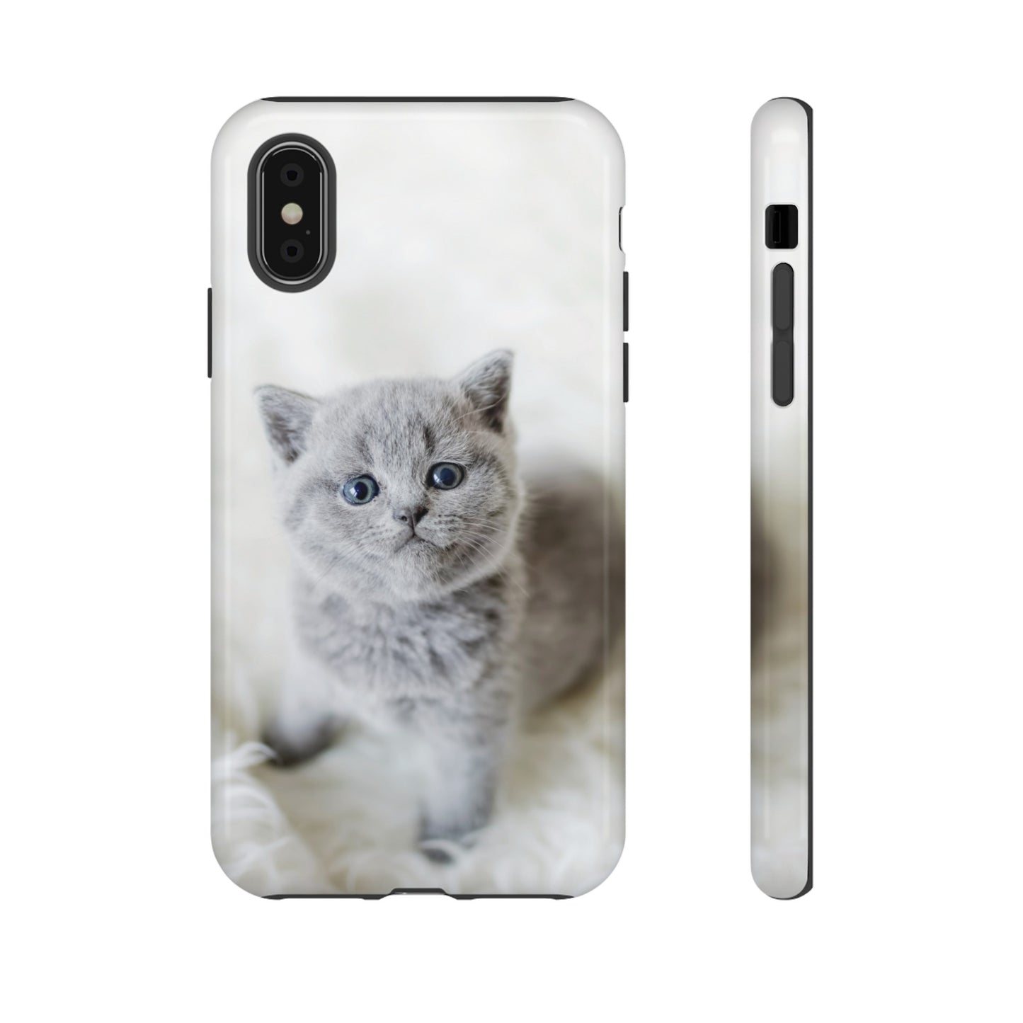 Grey Kitten Wallpaper Phone Case | iPhone 15 Plus/ Pro, 14, 13, 12| Google Pixel 7, Pro, 5| Samsung Galaxy S23 All Major Phone Models