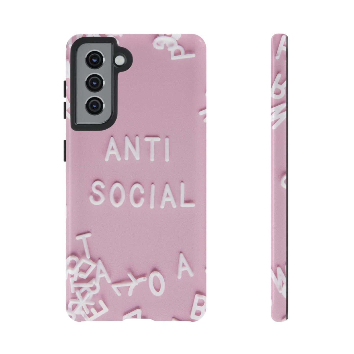 Anti Social Phone Case | iPhone 15 Plus/ Pro, 14, 13, 12| Google Pixel 7, Pro, 5| Samsung Galaxy S23 All Major Phone Models