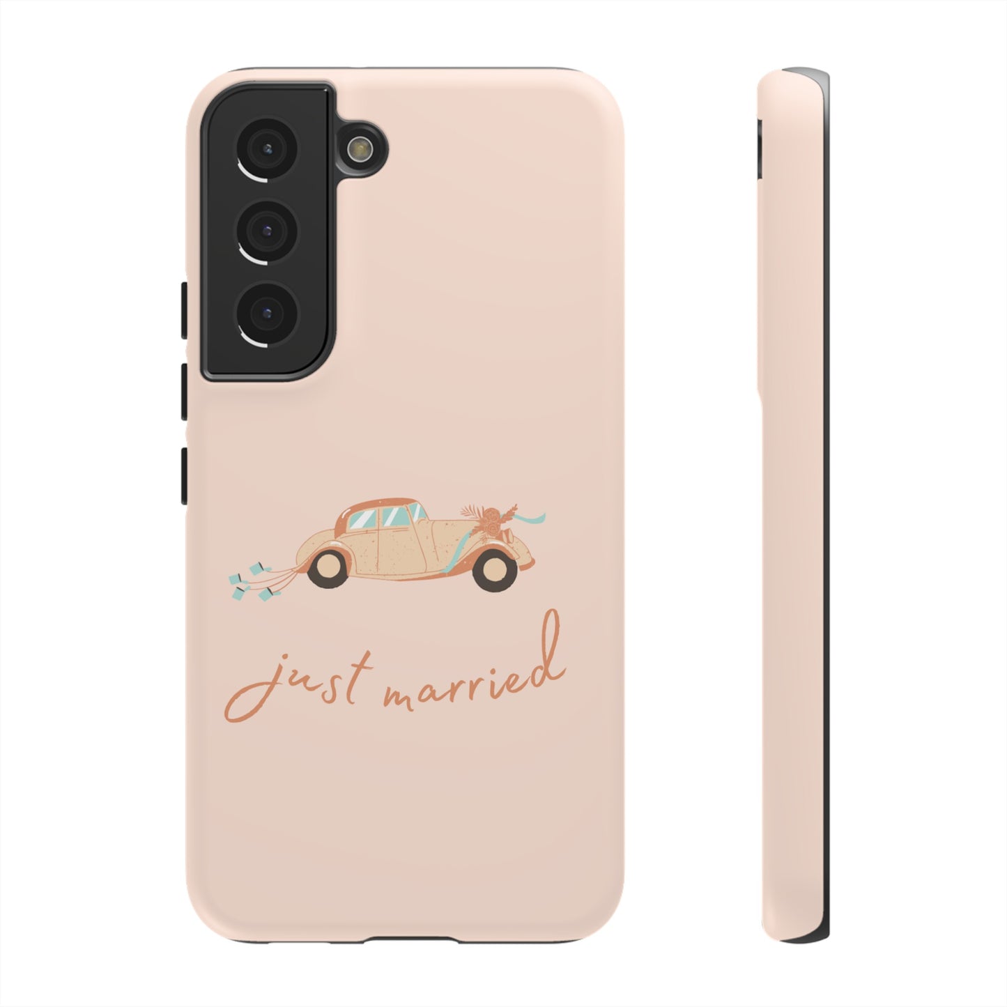 Just Married Phone Case | iPhone 15 Plus/ Pro, 14, 13, 12| Google Pixel 7, Pro, 5| Samsung Galaxy S23 All Major Phone Models