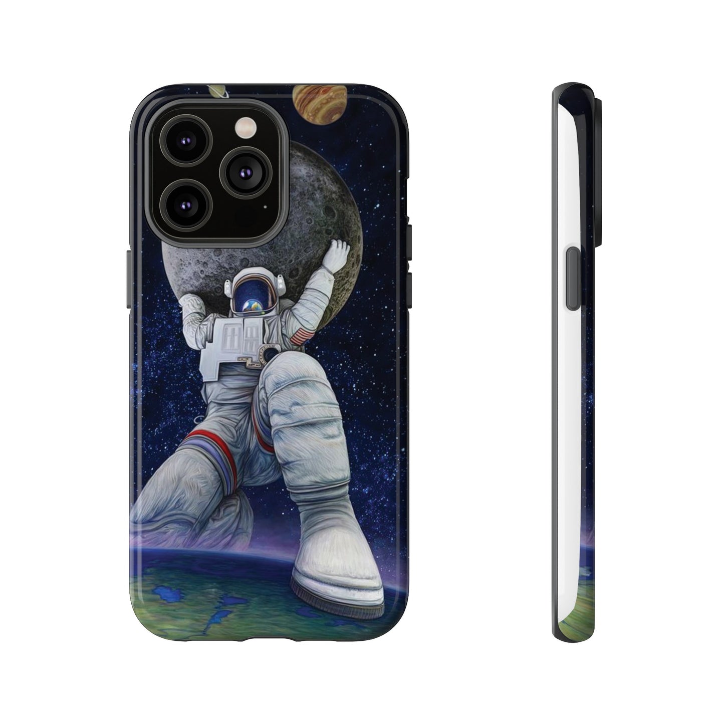 Astronaut Holding The Moon Phone Case | iPhone 15 Plus/ Pro, 14, 13, 12| Google Pixel 7, Pro, 5| Samsung Galaxy S23 All Major Phone Models