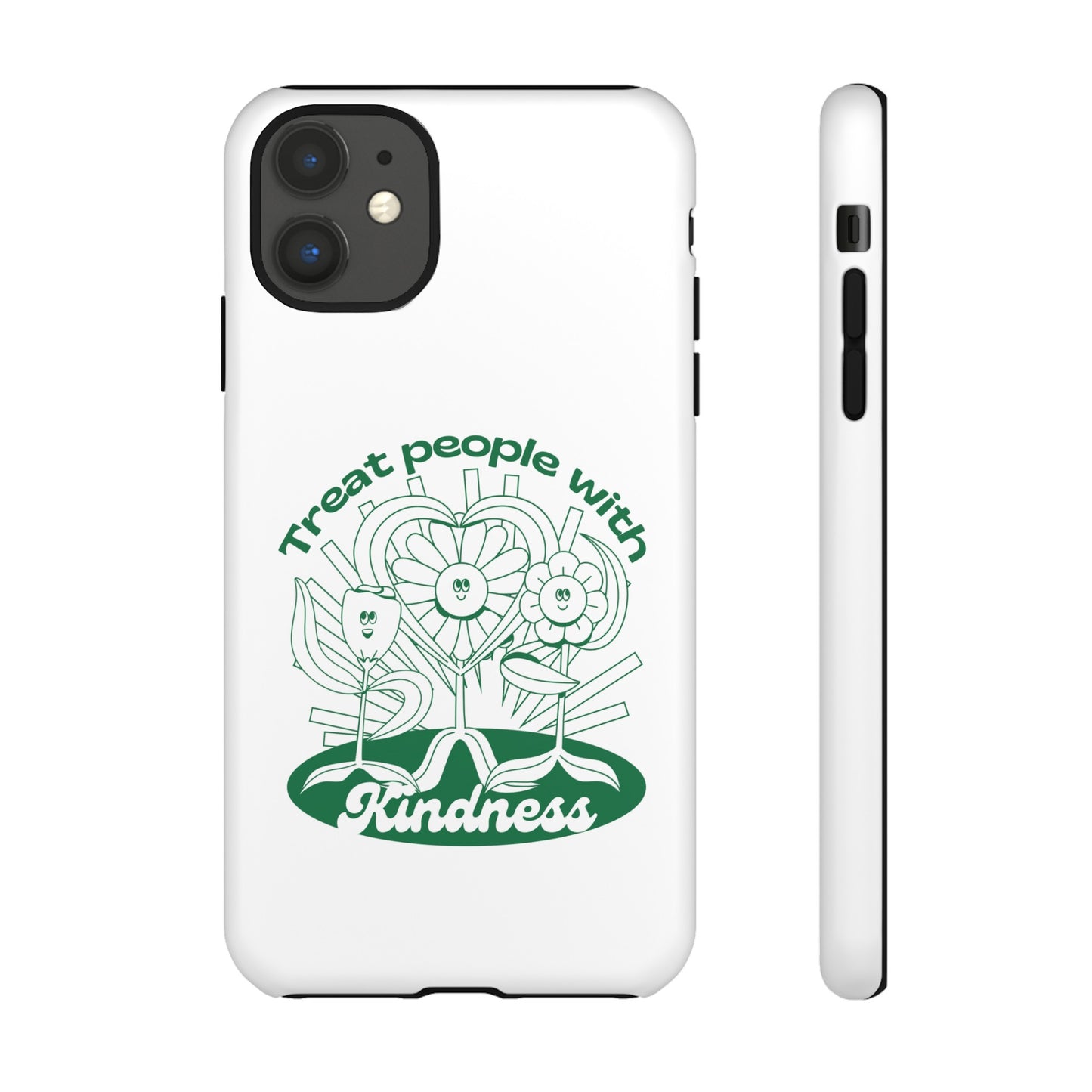 Treat People With Kindness Phone Case | iPhone 15 Plus/ Pro, 14, 13, 12| Google Pixel 7, Pro, 5| Samsung Galaxy S23 All Major Phone Models