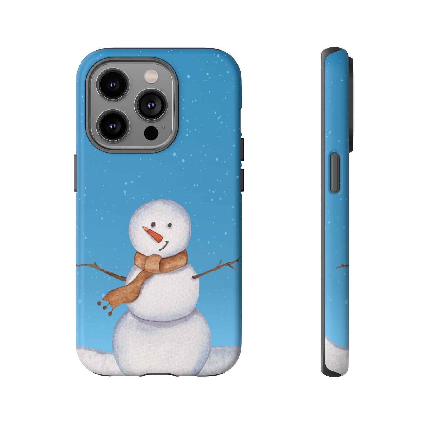 Snowman Wallpaper Phone Case | iPhone 15 Plus/ Pro, 14, 13, 12| Google Pixel 7, Pro, 5| Samsung Galaxy S23 All Major Phone Models