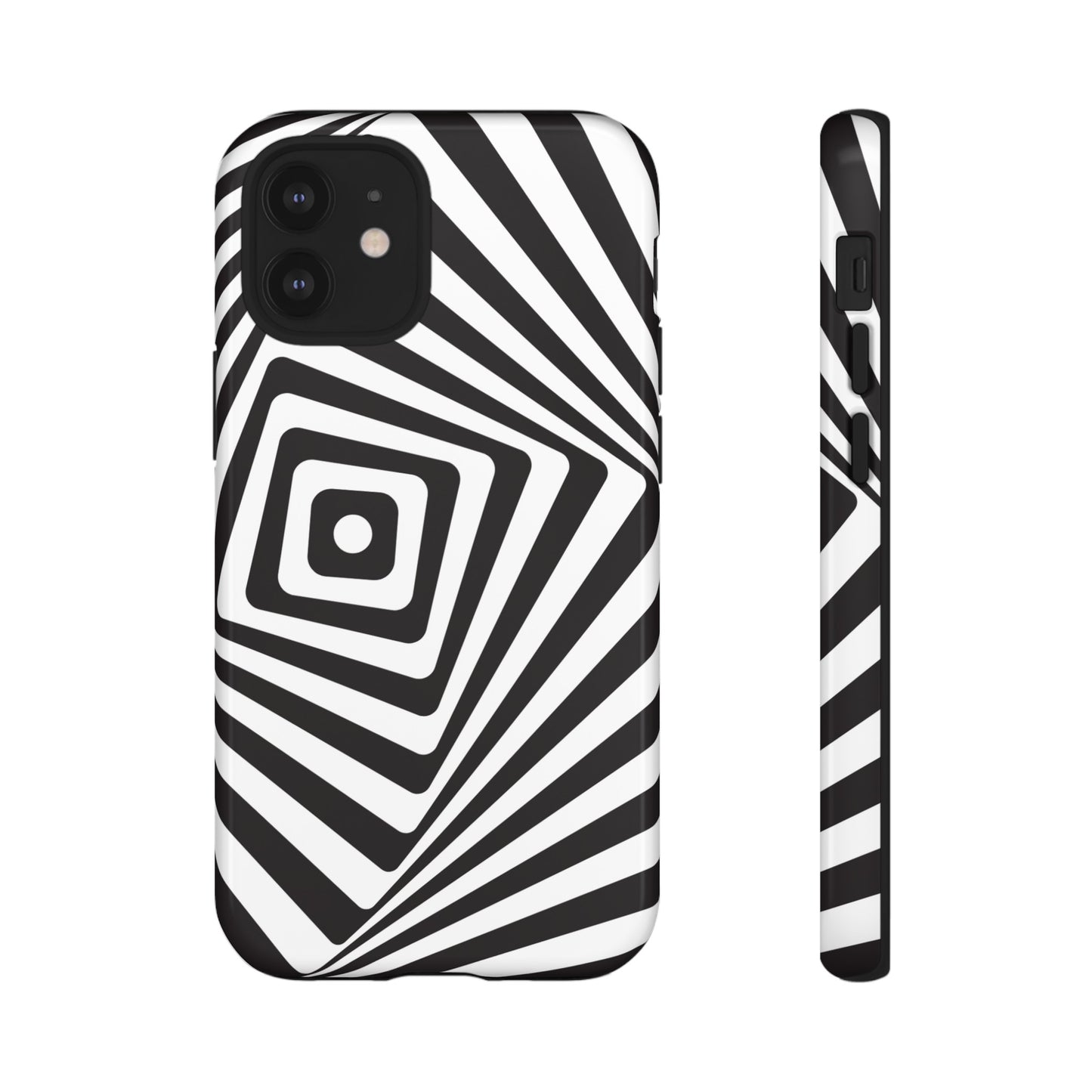 Black & White Spiral Wallpaper Phone Case | iPhone 15 Plus/ Pro, 14, 13, 12| Google Pixel 7, Pro, 5| Samsung Galaxy S23 All Major Phone Models