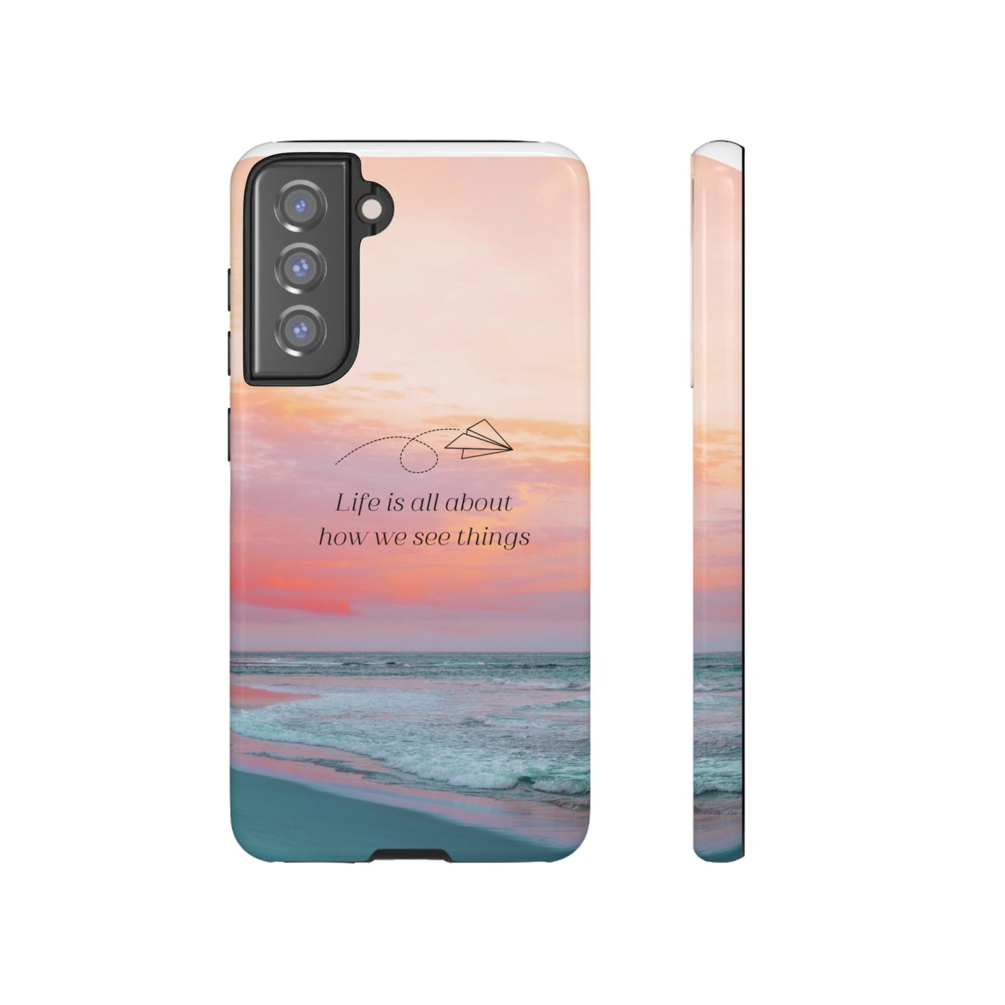 Thoughts at Sunset Phone Case | iPhone 15 Plus/ Pro, 14, 13, 12| Google Pixel 7, Pro, 5| Samsung Galaxy S23 All Major Phone Models