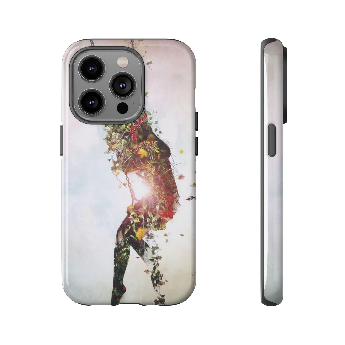 Flower Swing Girl Wallpaper Phone Case | iPhone 15 Plus/ Pro, 14, 13, 12| Google Pixel 7, Pro, 5| Samsung Galaxy S23 All Major Phone Models