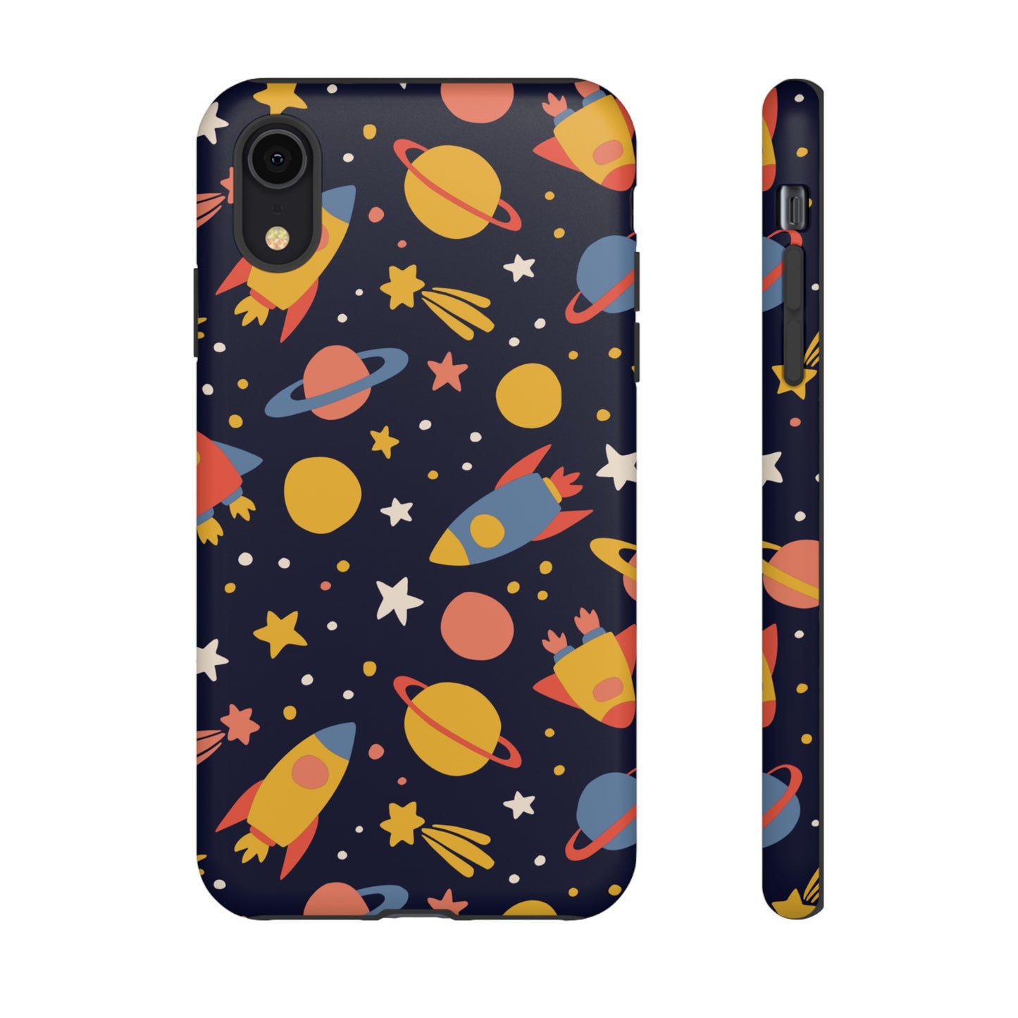 Cartoon Space Wallpaper Phone Case | iPhone 15 Plus/ Pro, 14, 13, 12| Google Pixel 7, Pro, 5| Samsung Galaxy S23 All Major Phone Models