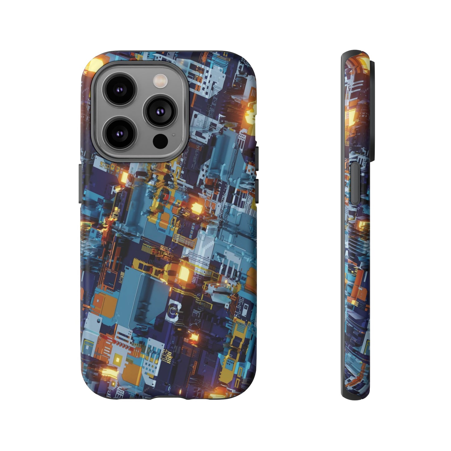 Computer Circuit Board Wallpaper Phone Case | iPhone 15 Plus/ Pro, 14, 13, 12| Google Pixel 7, Pro, 5| Samsung Galaxy S23 All Major Phone Models