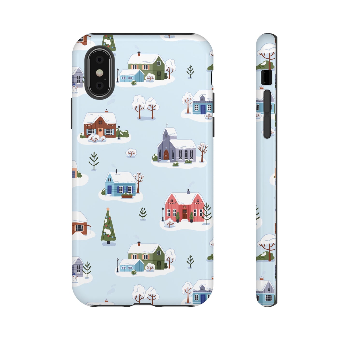 Snowy Merry Christmas Wallpaper Phone Case | iPhone 15 Plus/ Pro, 14, 13, 12| Google Pixel 7, Pro, 5| Samsung Galaxy S23 All Major Phone Models