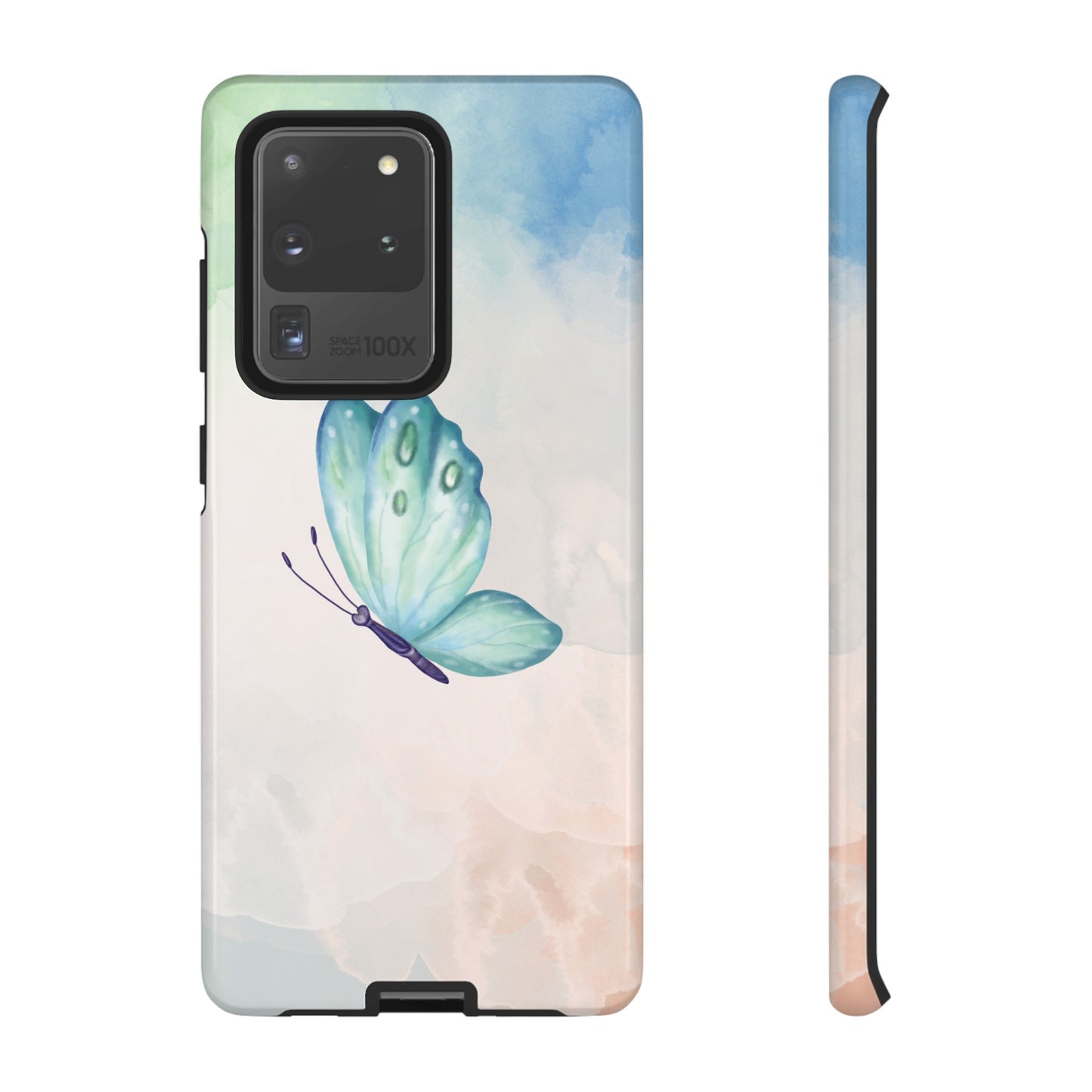 Blue Butterfly Wallpaper Phone Case  | iPhone 15 Plus/ Pro, 14, 13, 12| Google Pixel 7, Pro, 5| Samsung Galaxy S23 All Major Phone Models