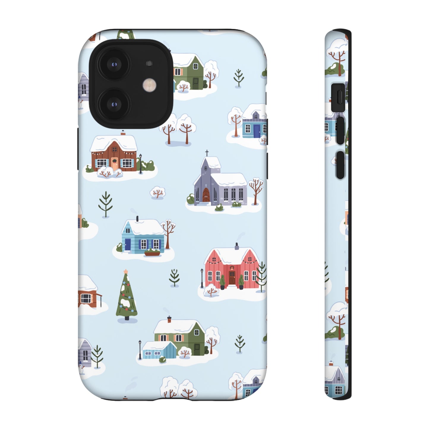 Snowy Merry Christmas Wallpaper Phone Case | iPhone 15 Plus/ Pro, 14, 13, 12| Google Pixel 7, Pro, 5| Samsung Galaxy S23 All Major Phone Models