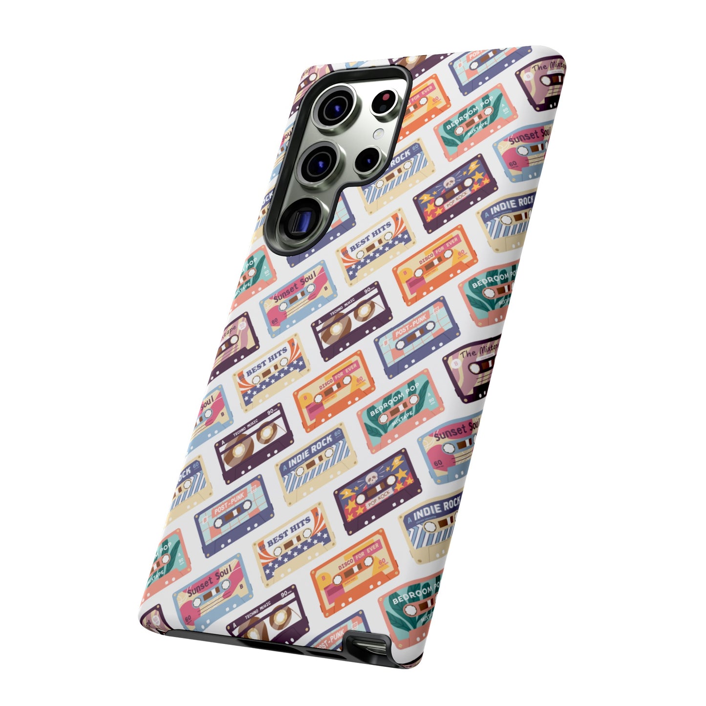 Retro Cassettes Phone Case | iPhone 15 Plus/ Pro, 14, 13, 12| Google Pixel 7, Pro, 5| Samsung Galaxy S23 All Major Phone Models