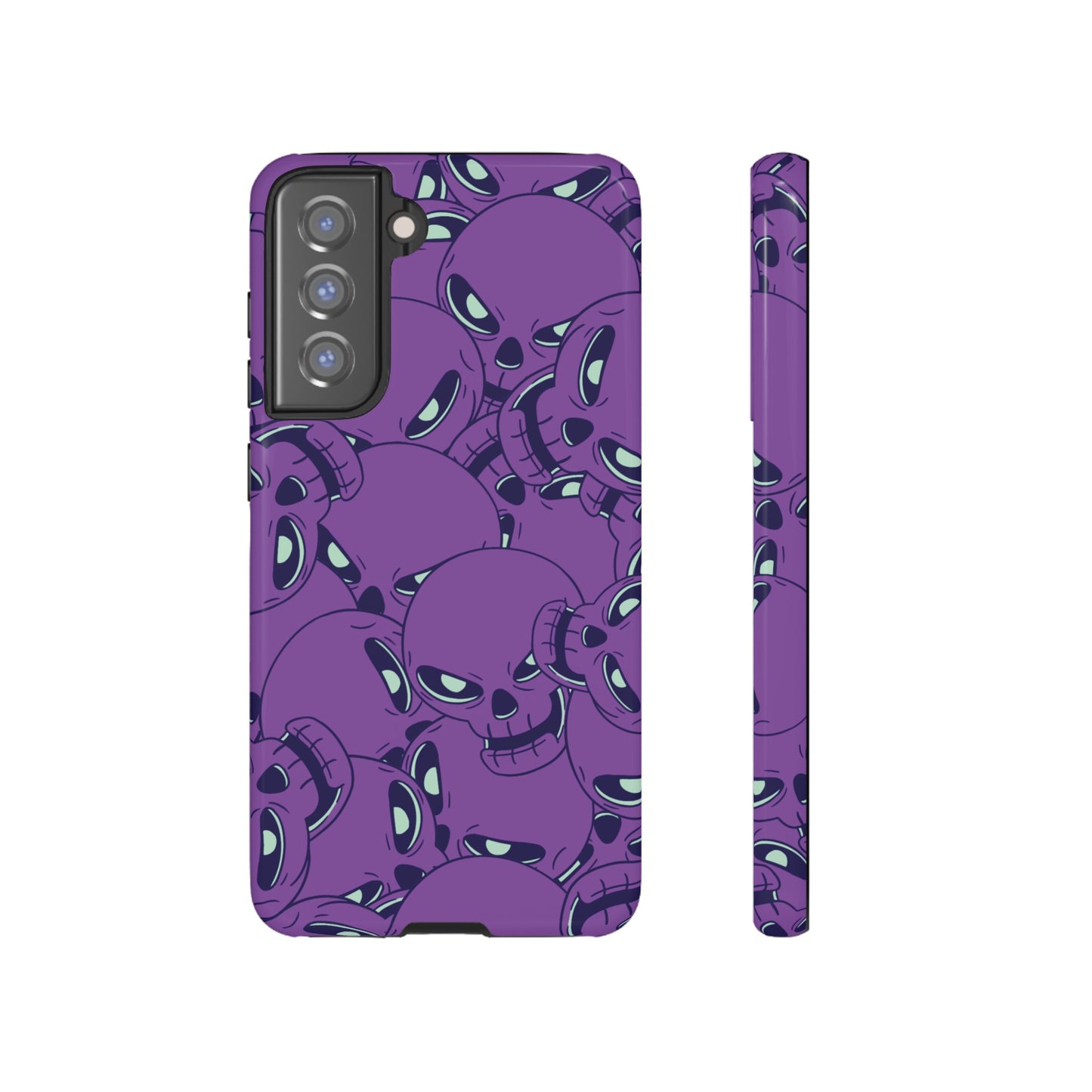 Glowing Skulls Wallpaper Phone Case | iPhone 15 Plus/ Pro, 14, 13, 12| Google Pixel 7, Pro, 5| Samsung Galaxy S23 All Major Phone Models