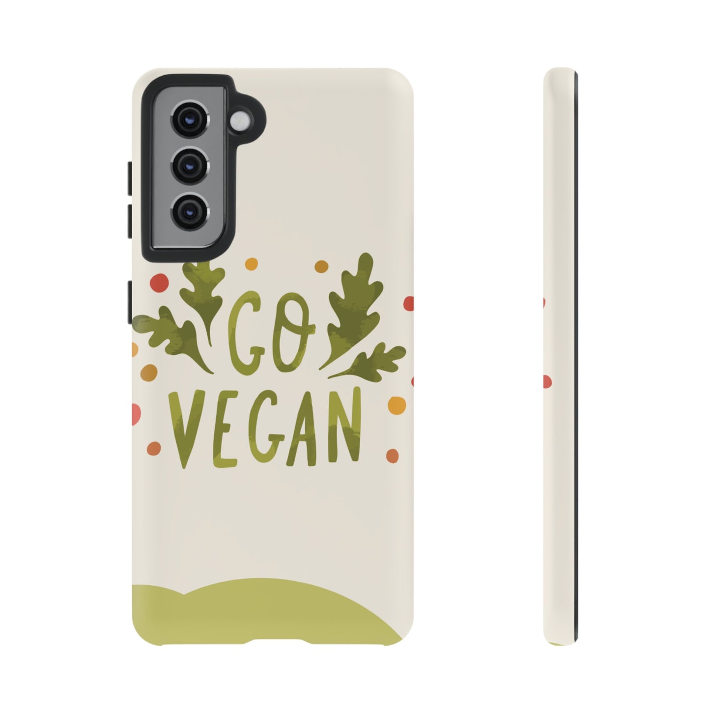 Go Vegan Wallpaper Phone Case | iPhone 15 Plus/ Pro, 14, 13, 12| Google Pixel 7, Pro, 5| Samsung Galaxy S23 All Major Phone Models