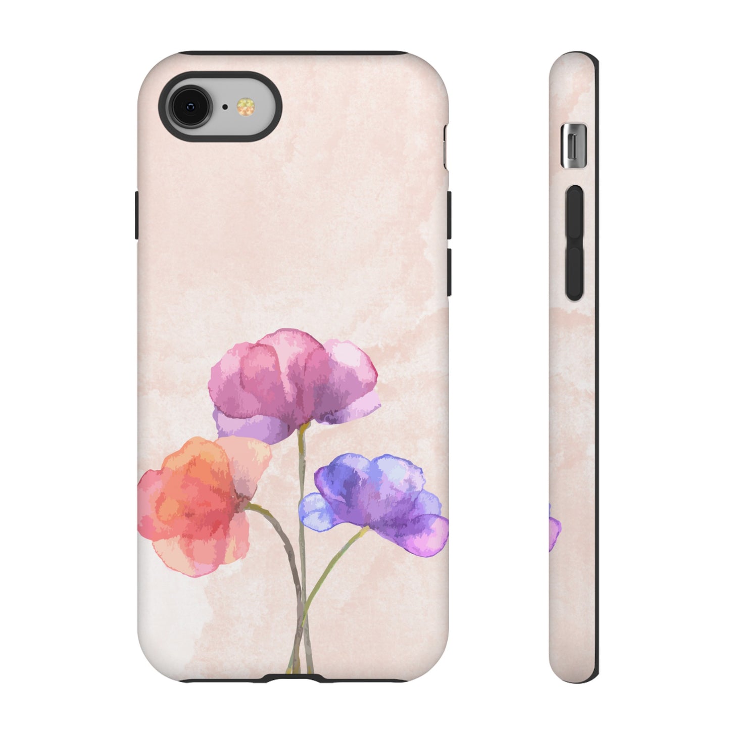 Three Flowers Wallpaper Phone Case | iPhone 15 Plus/ Pro, 14, 13, 12| Google Pixel 7, Pro, 5| Samsung Galaxy S23 All Major Phone Models