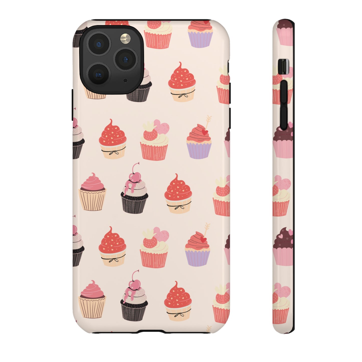 Cupcake Collage Wallpaper Phone Case | iPhone 15 Plus/ Pro, 14, 13, 12| Google Pixel 7, Pro, 5| Samsung Galaxy S23 All Major Phone Models