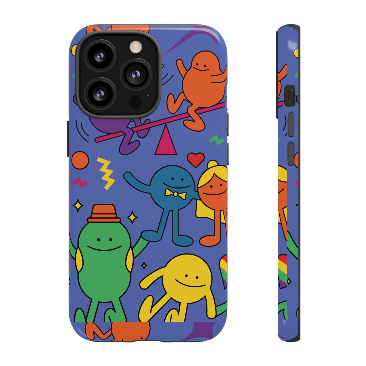 Colourful Cartoon Wallpaper Phone Case | iPhone 15 Plus/ Pro, 14, 13, 12| Google Pixel 7, Pro, 5| Samsung Galaxy S23 All Major Phone Models