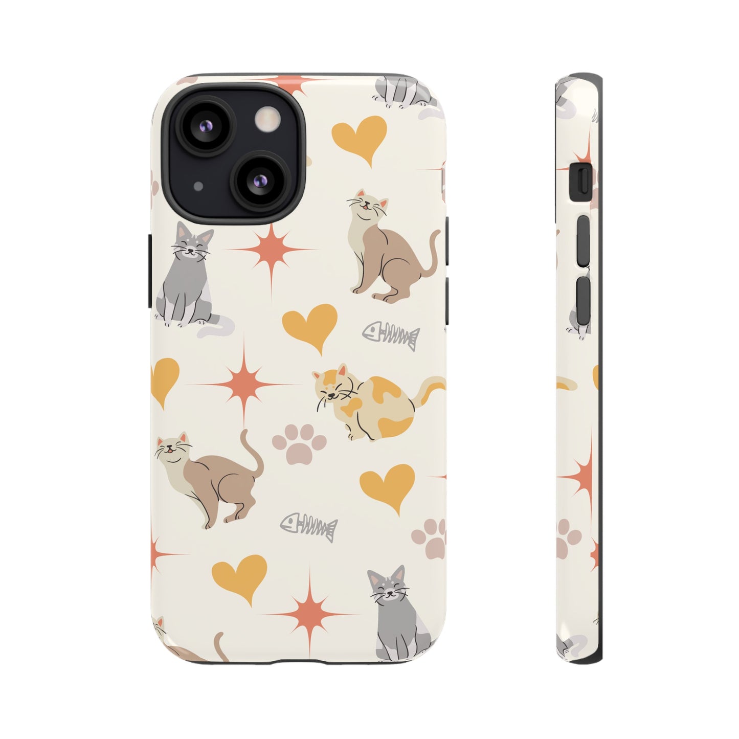 Cute Cat Wallpaper Phone Case | iPhone 15 Plus/ Pro, 14, 13, 12| Google Pixel 7, Pro, 5| Samsung Galaxy S23 All Major Phone Models