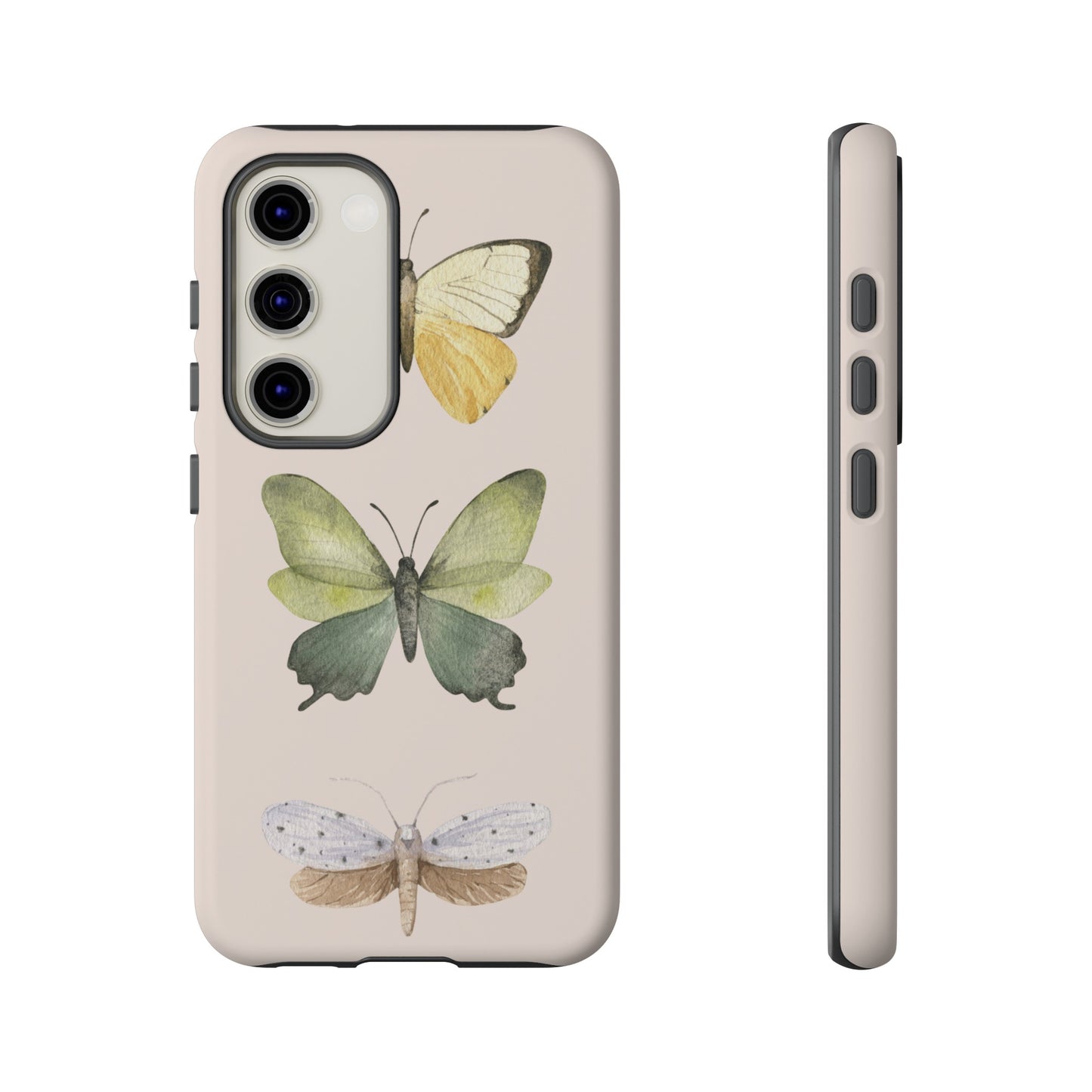 Three Butterflies Wallpaper Phone Case | iPhone 15 Plus/ Pro, 14, 13, 12| Google Pixel 7, Pro, 5| Samsung Galaxy S23 All Major Phone Models