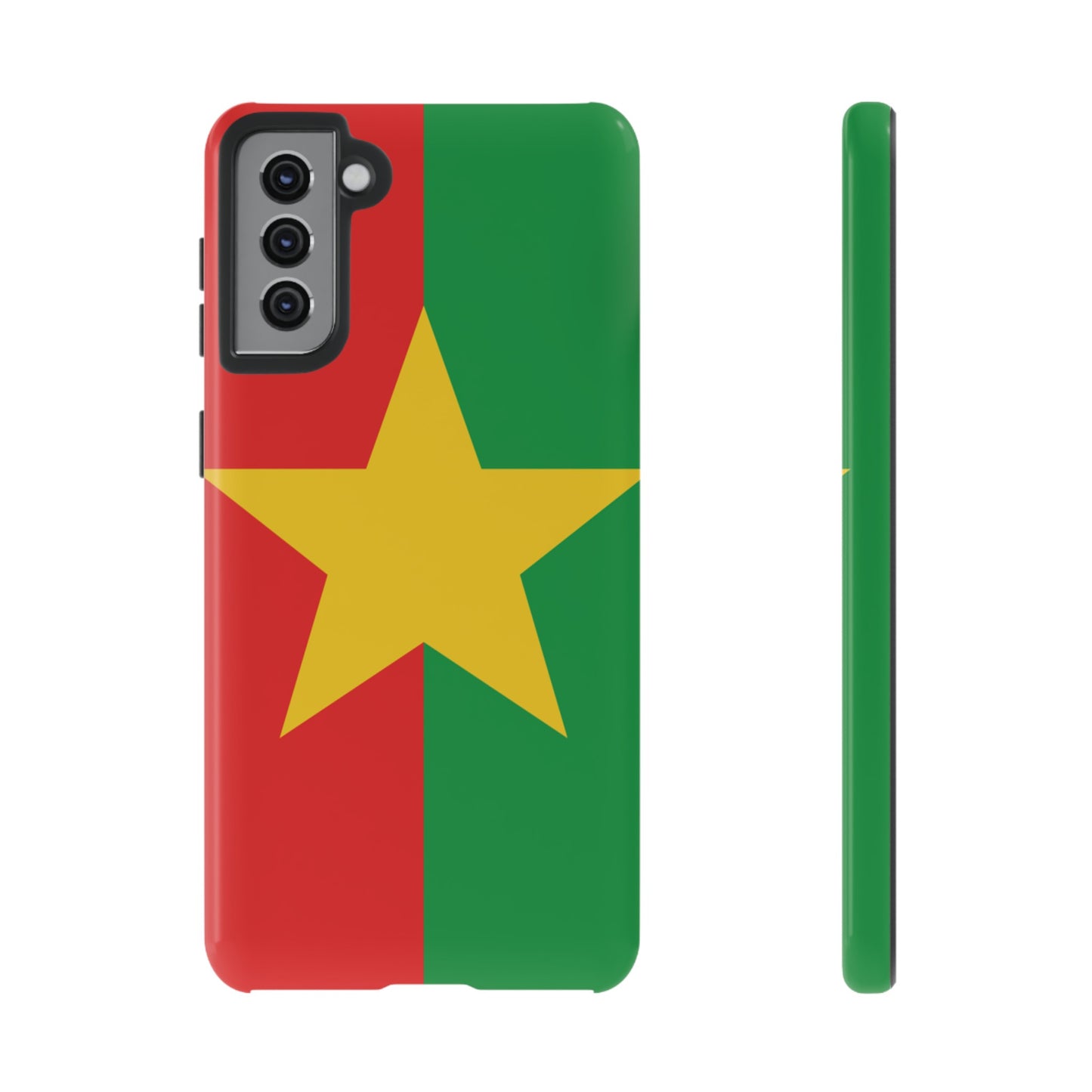 Burkina Faso Flag Phone Case | iPhone 15 Plus/ Pro, 14, 13, 12| Google Pixel 7, Pro, 5| Samsung Galaxy S23 All Major Phone Models