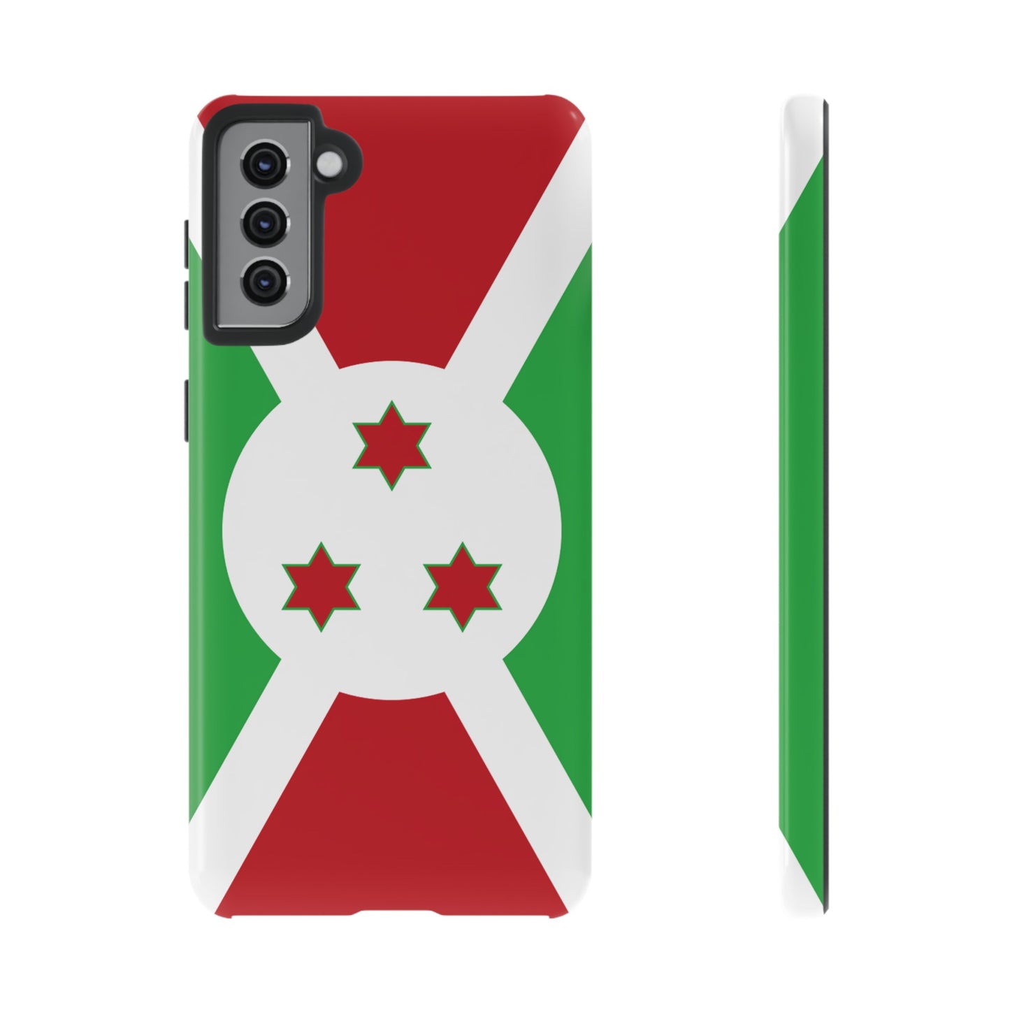 Burundi Flag Phone Case | iPhone 15 Plus/ Pro, 14, 13, 12| Google Pixel 7, Pro, 5| Samsung Galaxy S23 All Major Phone Models