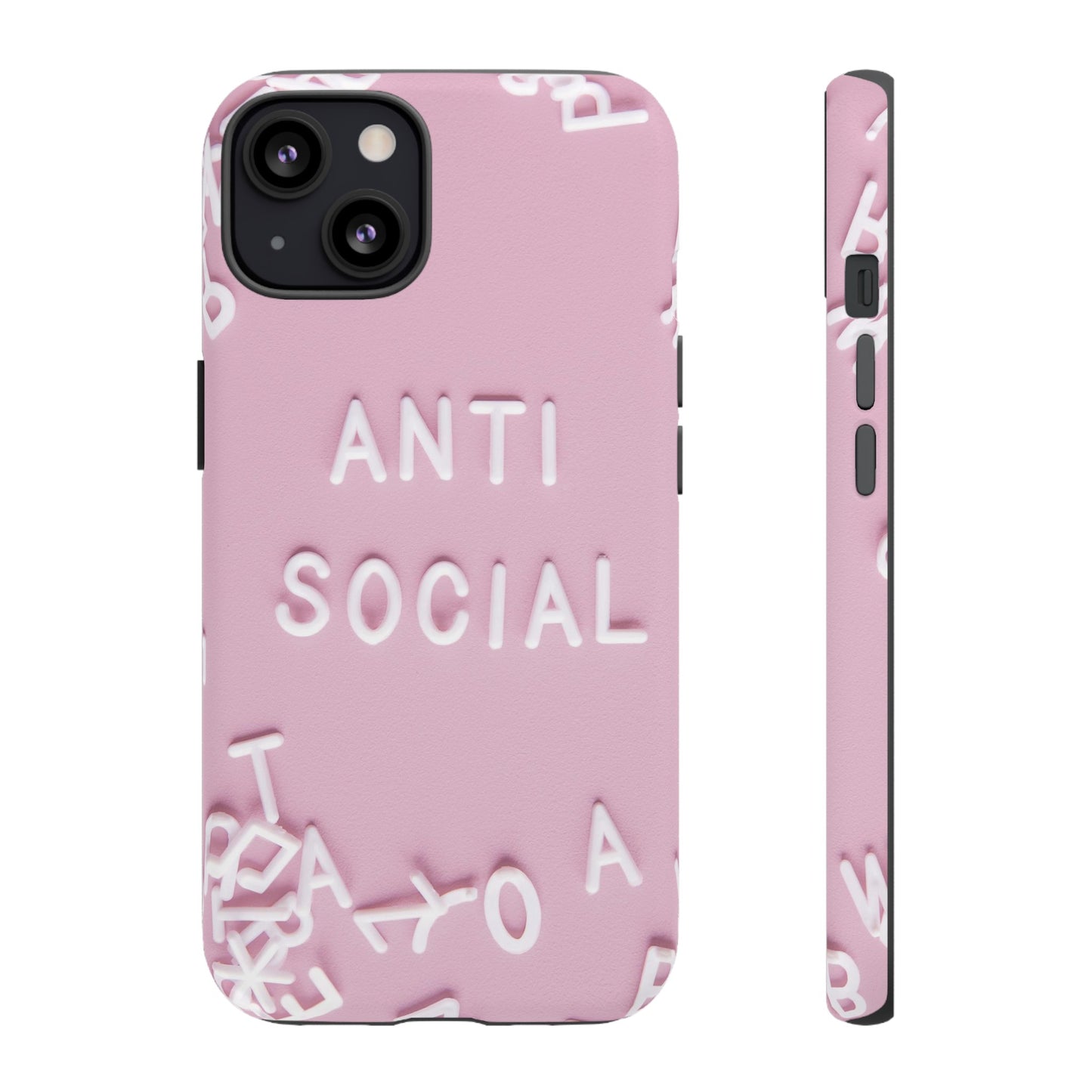 Anti Social Phone Case | iPhone 15 Plus/ Pro, 14, 13, 12| Google Pixel 7, Pro, 5| Samsung Galaxy S23 All Major Phone Models