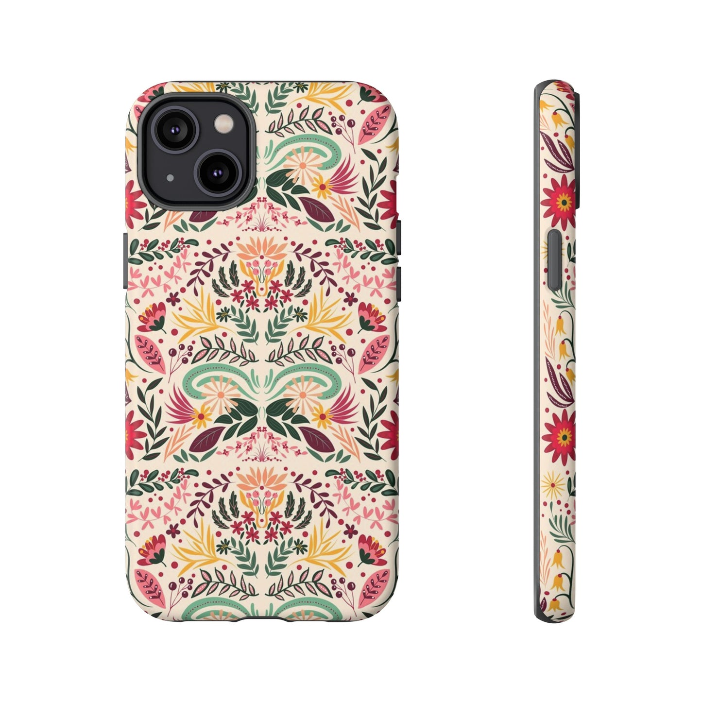 Bright Floral Wallpaper Phone Case | iPhone 15 Plus/ Pro, 14, 13, 12| Google Pixel 7, Pro, 5| Samsung Galaxy S23 All Major Phone Models