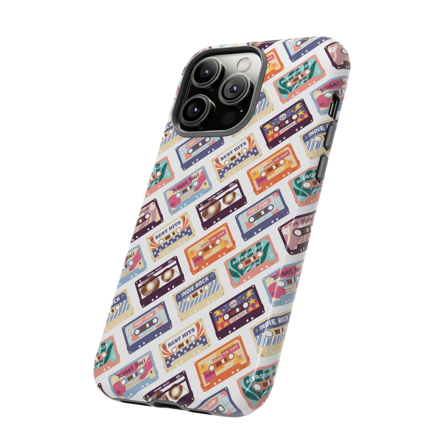 Retro Cassettes Phone Case | iPhone 15 Plus/ Pro, 14, 13, 12| Google Pixel 7, Pro, 5| Samsung Galaxy S23 All Major Phone Models