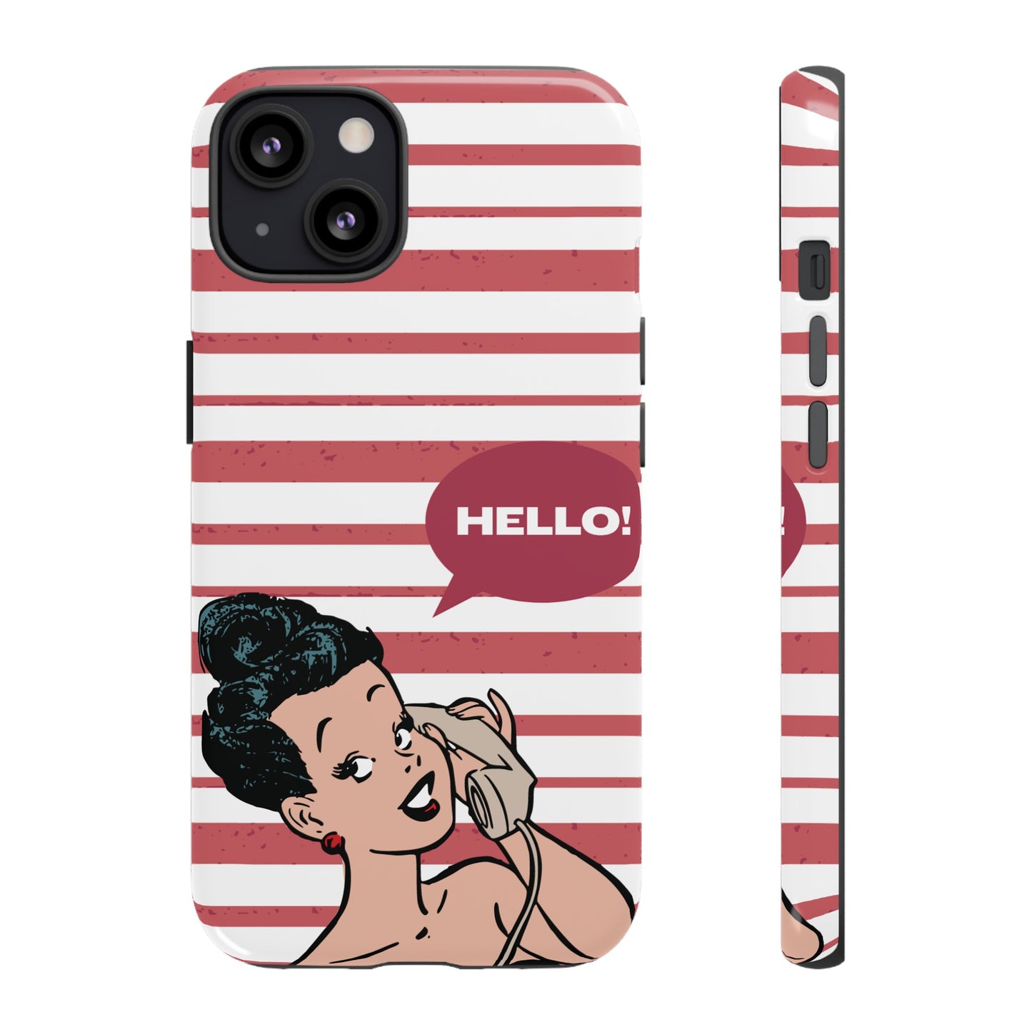 Hello! Wallpaper Phone Case | iPhone 15 Plus/ Pro, 14, 13, 12| Google Pixel 7, Pro, 5| Samsung Galaxy S23 All Major Phone Models