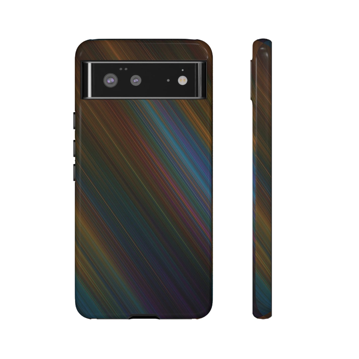 Slanted Rainbow Wallpaper Phone Case | iPhone 15 Plus/ Pro, 14, 13, 12| Google Pixel 7, Pro, 5| Samsung Galaxy S23 All Major Phone Models