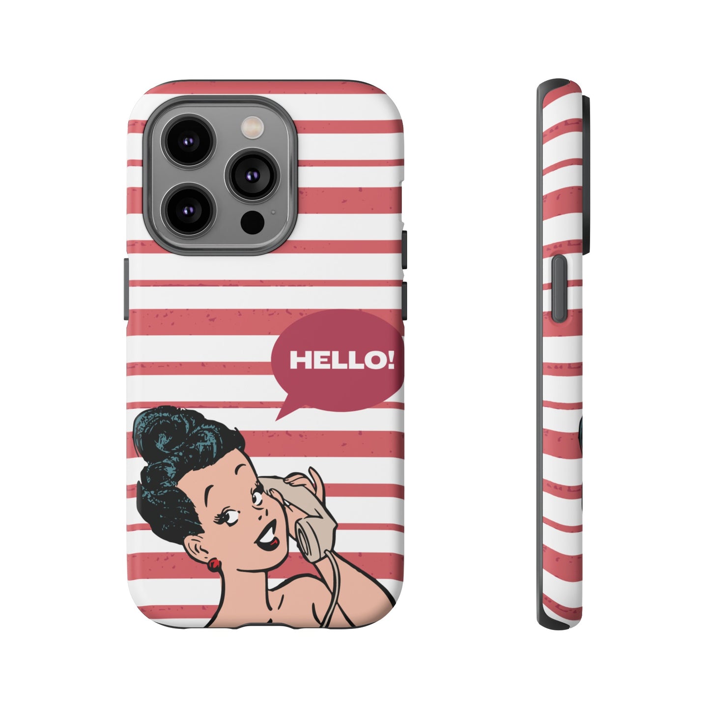 Hello! Wallpaper Phone Case | iPhone 15 Plus/ Pro, 14, 13, 12| Google Pixel 7, Pro, 5| Samsung Galaxy S23 All Major Phone Models