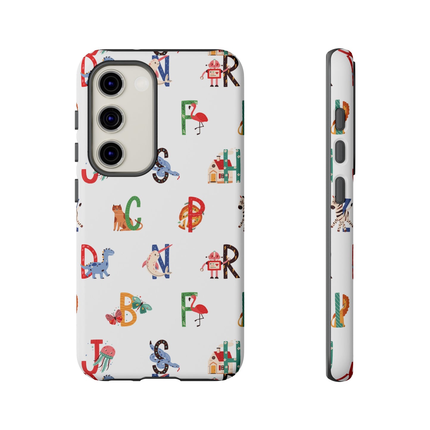 Alphabet Wallpaper Phone Case| iPhone 15 Plus/ Pro, 14, 13, 12| Google Pixel 7, Pro, 5| Samsung Galaxy S23 All Major Phone Models