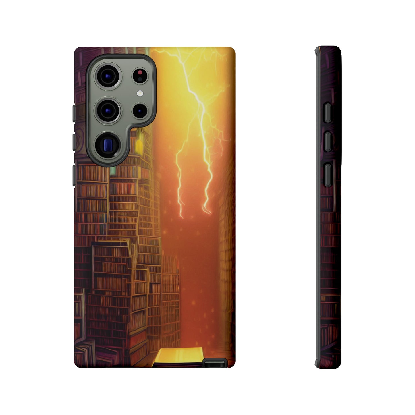 Lightning in the Library Wallpaper Phone Case | iPhone 15 Plus/ Pro, 14, 13, 12| Google Pixel 7, Pro, 5| Samsung Galaxy S23 All Major Phone Models