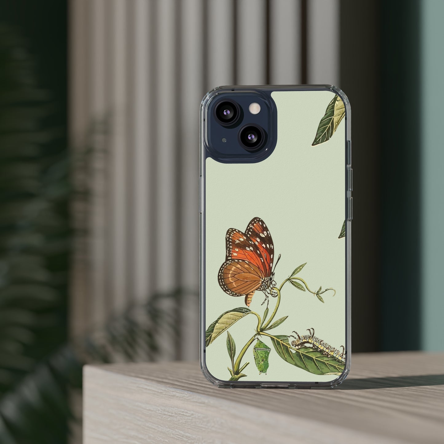 Orange Butterfly Wallpaper Phone Case | iPhone 15 Plus/ Pro, 14, 13, 12| Google Pixel 7, Pro, 5| Samsung Galaxy S23 All Major Phone Models