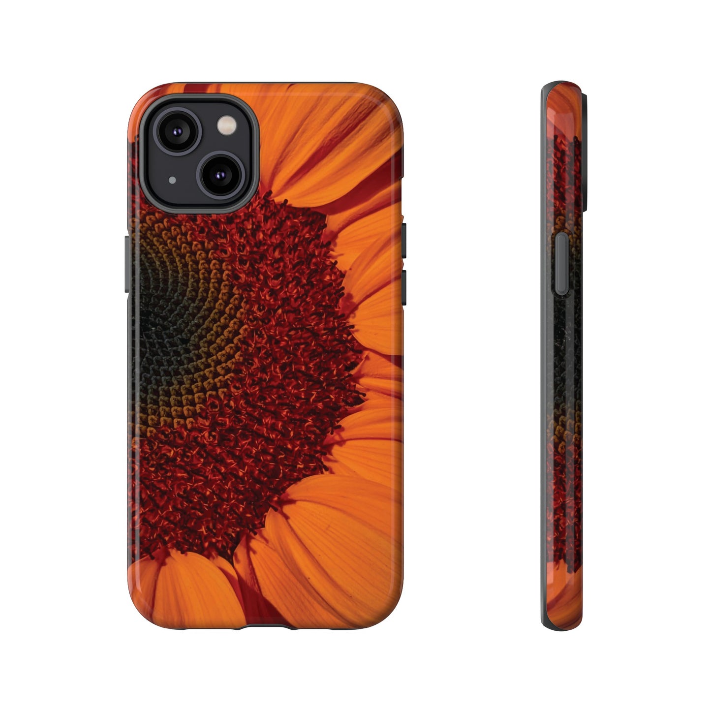 Orange Sunflower Wallpaper Phone Case | iPhone 15 Plus/ Pro, 14, 13, 12| Google Pixel 7, Pro, 5| Samsung Galaxy S23 All Major Phone Models