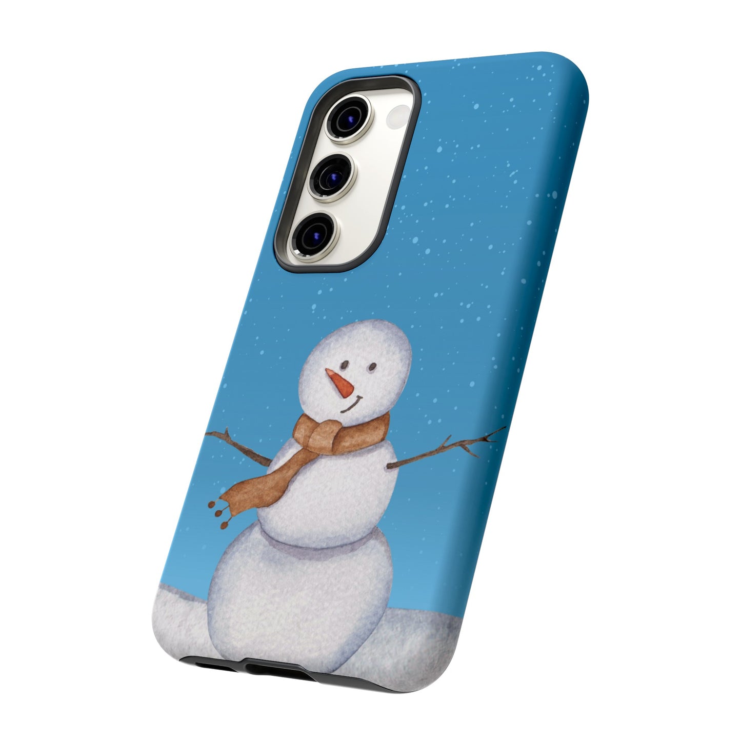 Snowman Wallpaper Phone Case | iPhone 15 Plus/ Pro, 14, 13, 12| Google Pixel 7, Pro, 5| Samsung Galaxy S23 All Major Phone Models