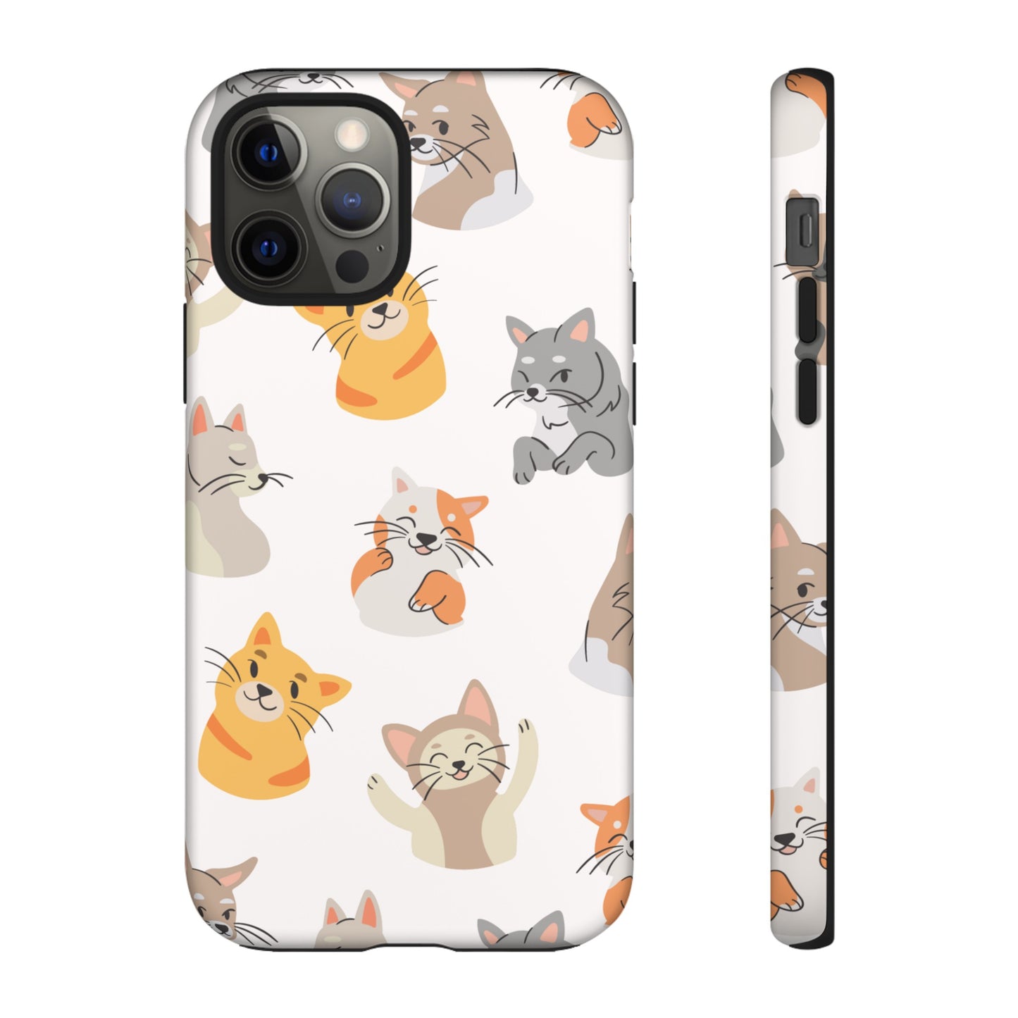 Adorable Cats Wallpaper Phone Case | iPhone 15 Plus/ Pro, 14, 13, 12| Google Pixel 7, Pro, 5| Samsung Galaxy S23 All Major Phone Models