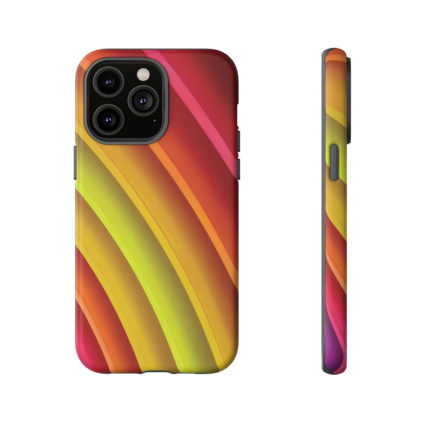 Curved Colourful Wallpaper Phone Case | iPhone 15 Plus/ Pro, 14, 13, 12| Google Pixel 7, Pro, 5| Samsung Galaxy S23 All Major Phone Models