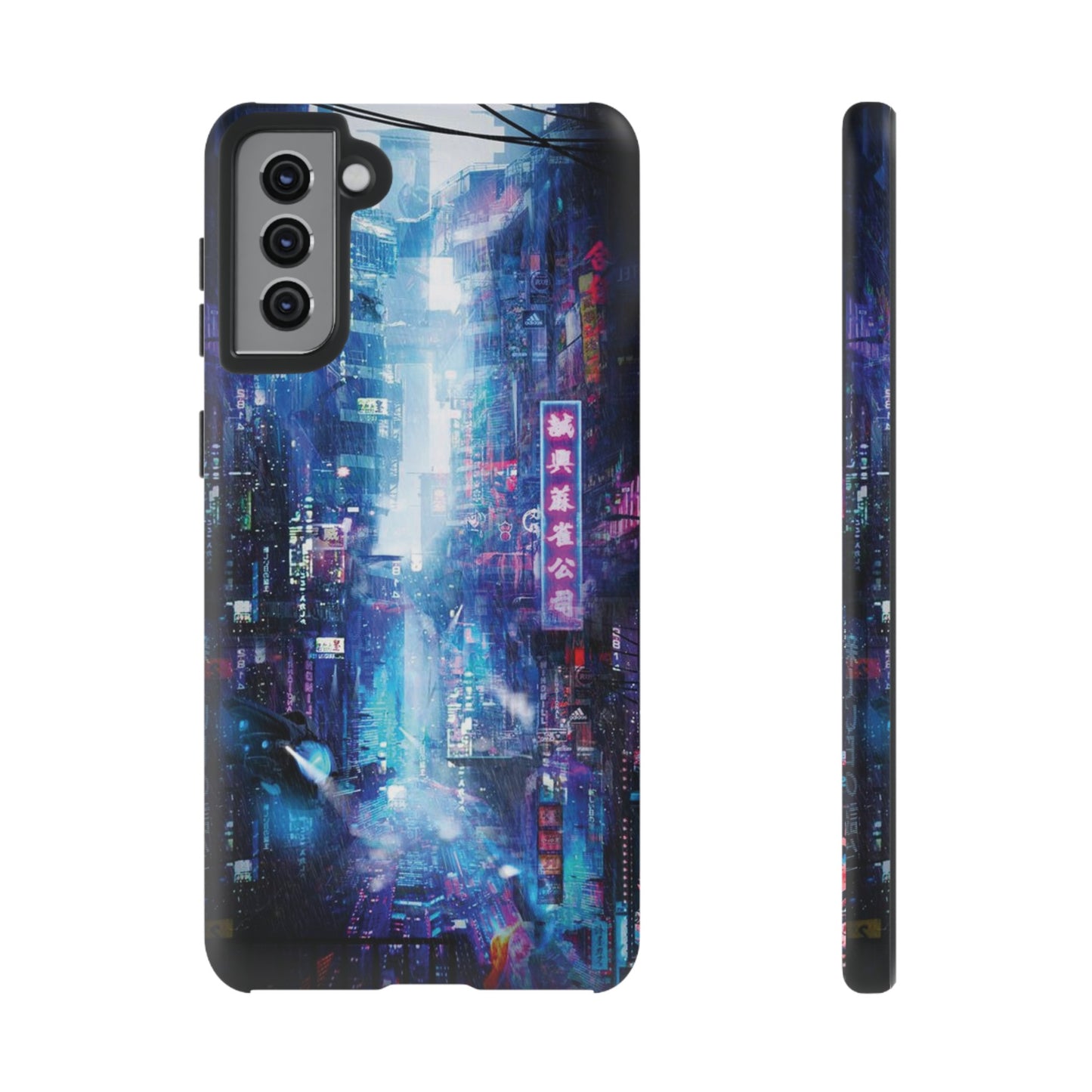 Night Life Futuristic City Wallpaper Phone Case | iPhone 15 Plus/ Pro, 14, 13, 12| Google Pixel 7, Pro, 5| Samsung Galaxy S23 All Major Phone Models