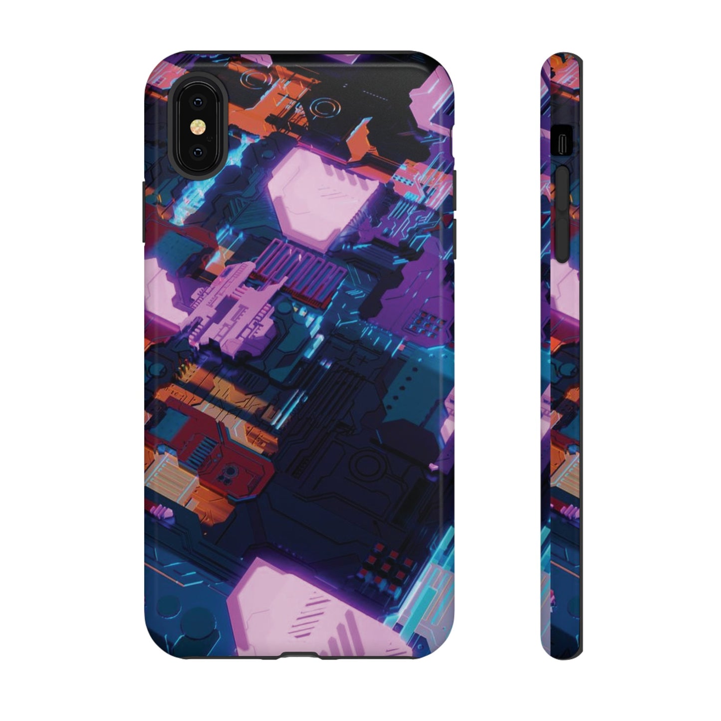 Purple Circuit Board Wallpaper Phone Case | iPhone 15 Plus/ Pro, 14, 13, 12| Google Pixel 7, Pro, 5| Samsung Galaxy S23 All Major Phone Models