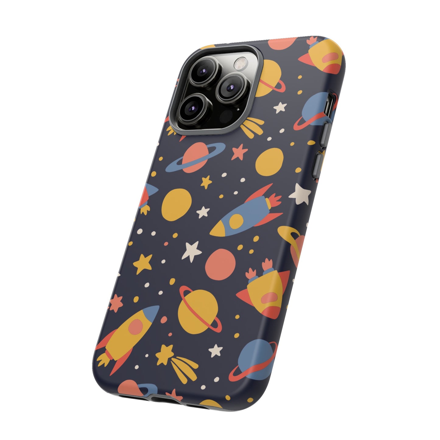 Cartoon Space Wallpaper Phone Case | iPhone 15 Plus/ Pro, 14, 13, 12| Google Pixel 7, Pro, 5| Samsung Galaxy S23 All Major Phone Models