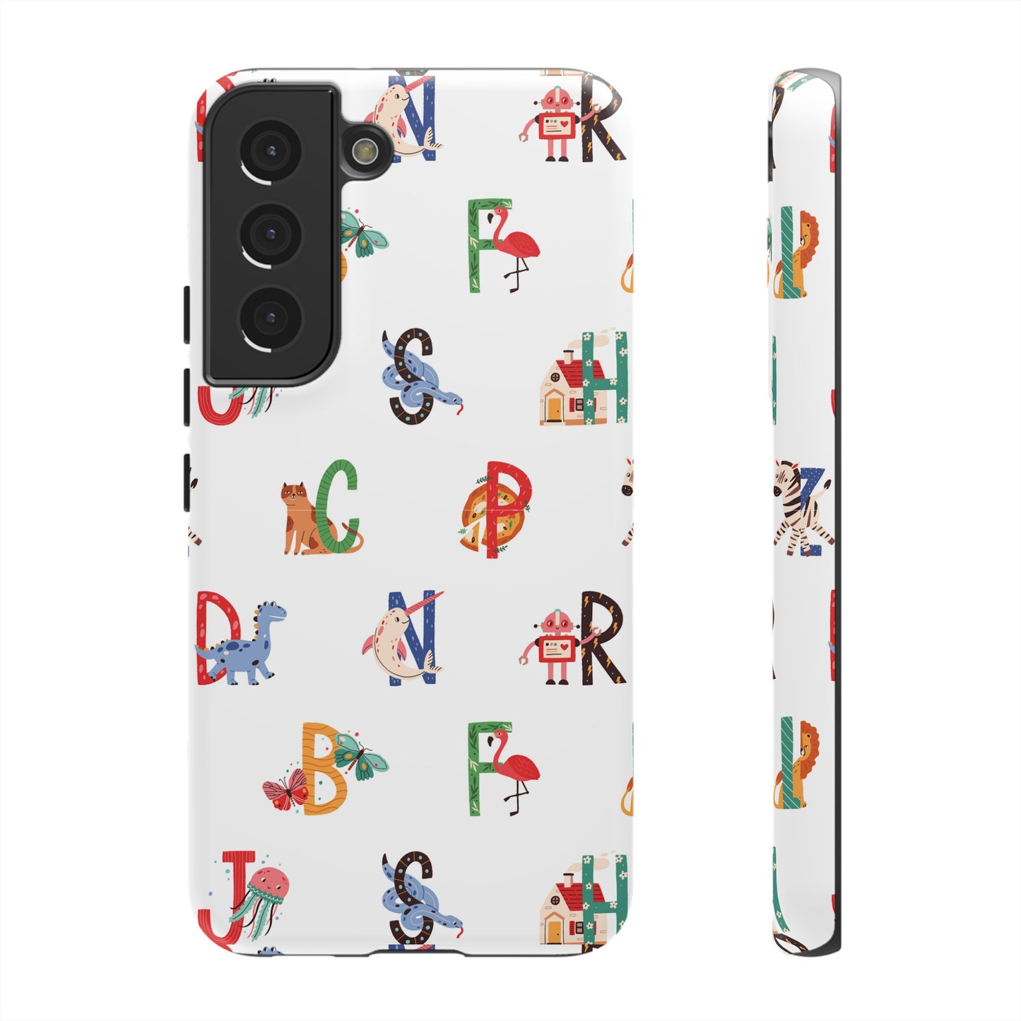 Alphabet Wallpaper Phone Case| iPhone 15 Plus/ Pro, 14, 13, 12| Google Pixel 7, Pro, 5| Samsung Galaxy S23 All Major Phone Models