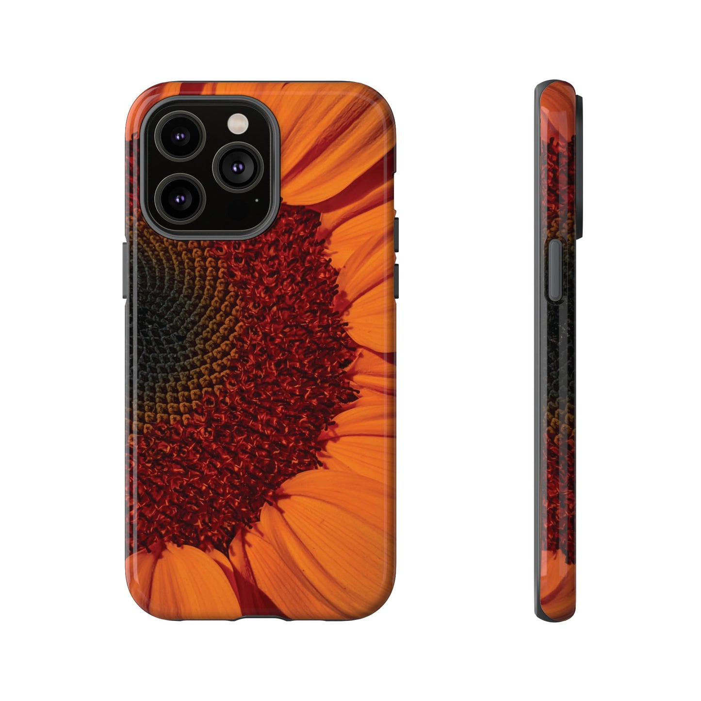 Orange Sunflower Wallpaper Phone Case | iPhone 15 Plus/ Pro, 14, 13, 12| Google Pixel 7, Pro, 5| Samsung Galaxy S23 All Major Phone Models