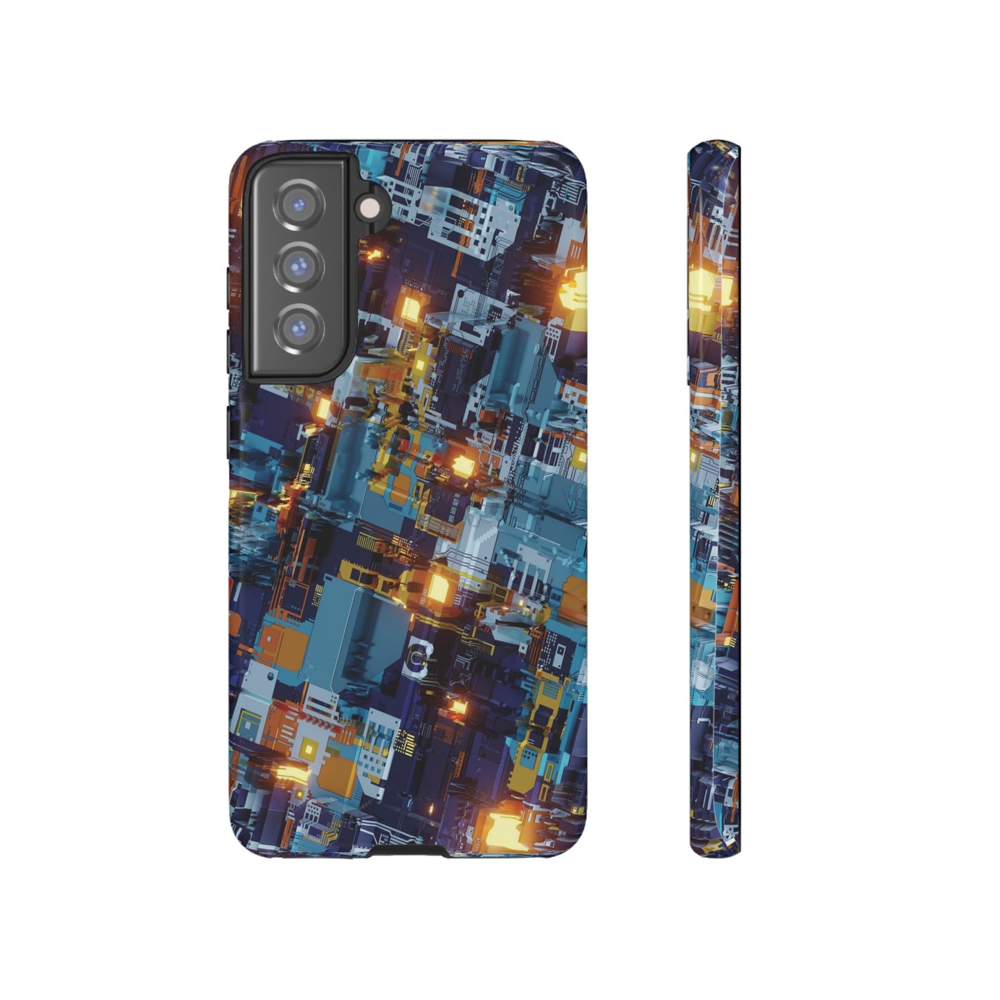 Computer Circuit Board Wallpaper Phone Case | iPhone 15 Plus/ Pro, 14, 13, 12| Google Pixel 7, Pro, 5| Samsung Galaxy S23 All Major Phone Models