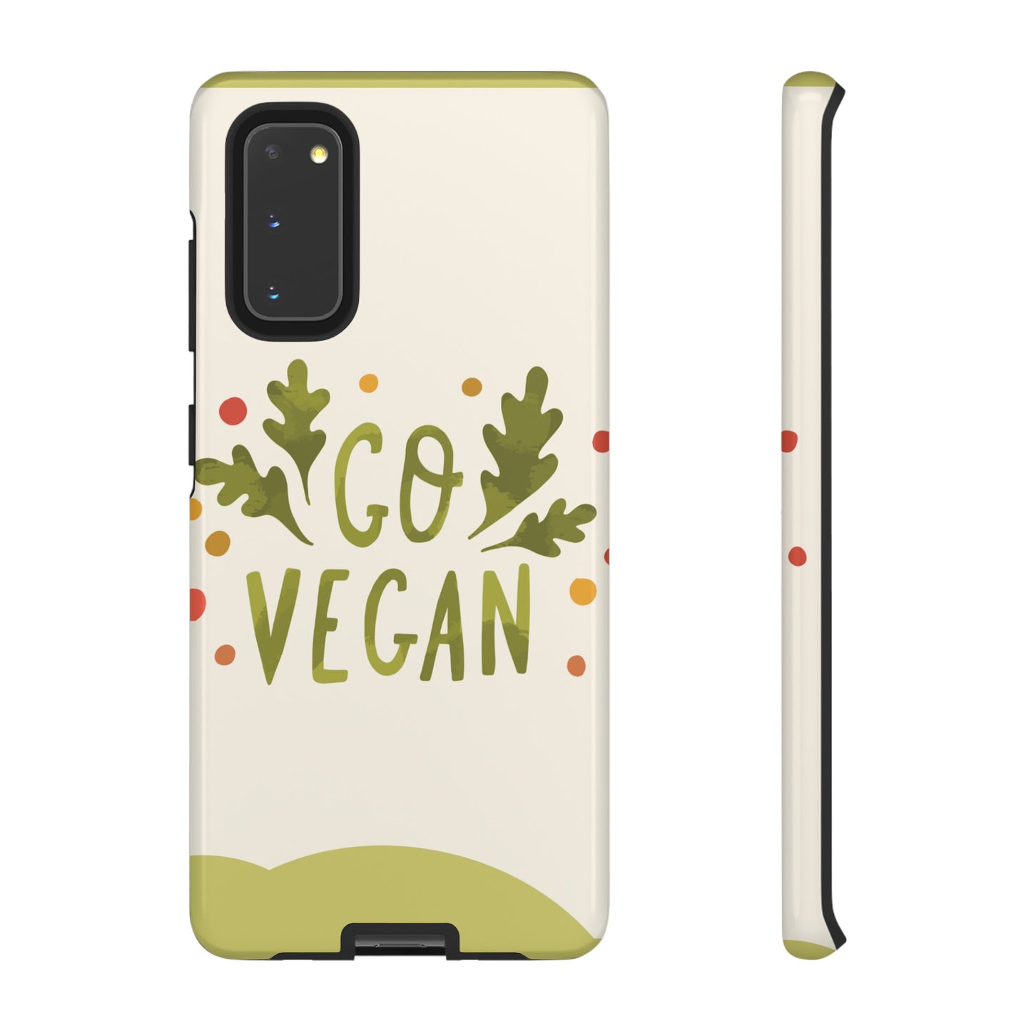 Go Vegan Wallpaper Phone Case | iPhone 15 Plus/ Pro, 14, 13, 12| Google Pixel 7, Pro, 5| Samsung Galaxy S23 All Major Phone Models