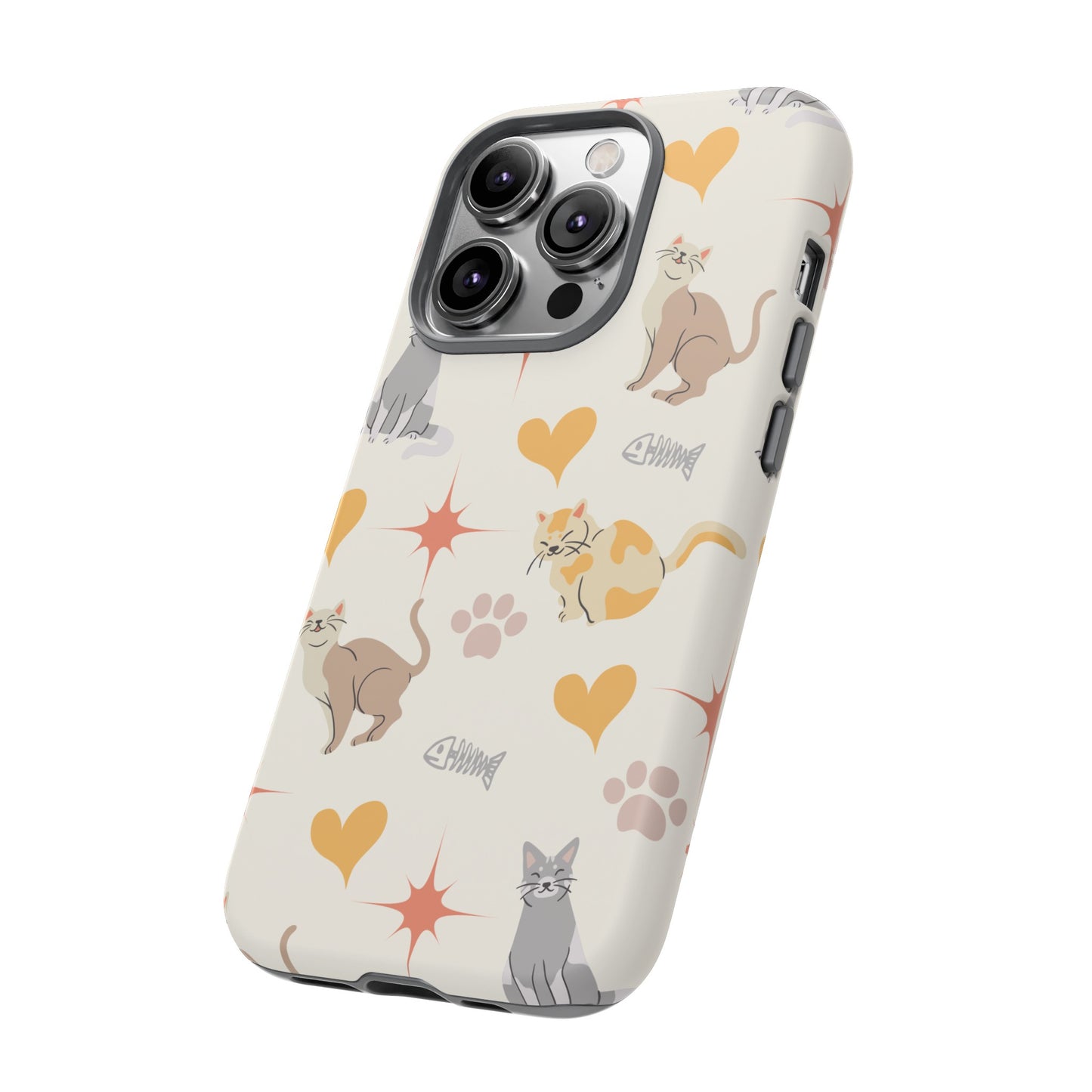 Cute Cat Wallpaper Phone Case | iPhone 15 Plus/ Pro, 14, 13, 12| Google Pixel 7, Pro, 5| Samsung Galaxy S23 All Major Phone Models