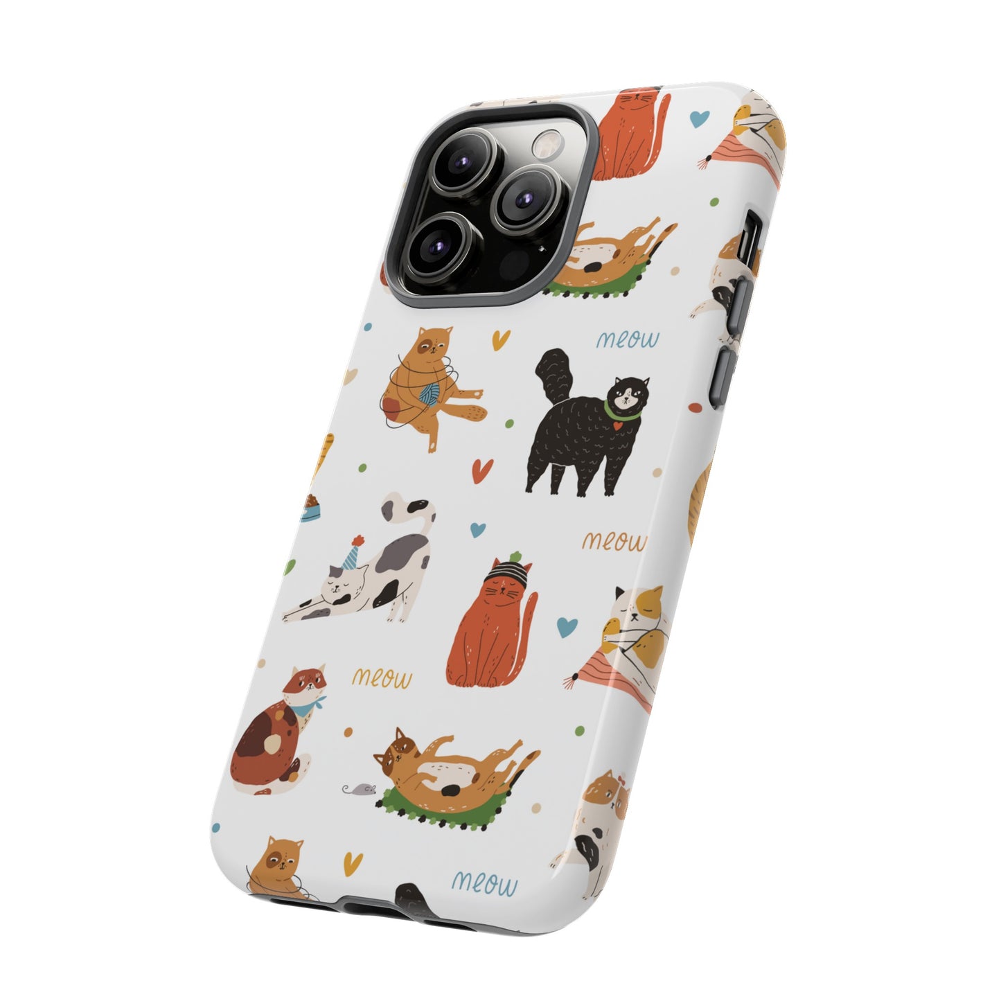 Collage of Cats Wallpaper Phone Case | iPhone 15 Plus/ Pro, 14, 13, 12| Google Pixel 7, Pro, 5| Samsung Galaxy S23 All Major Phone Models