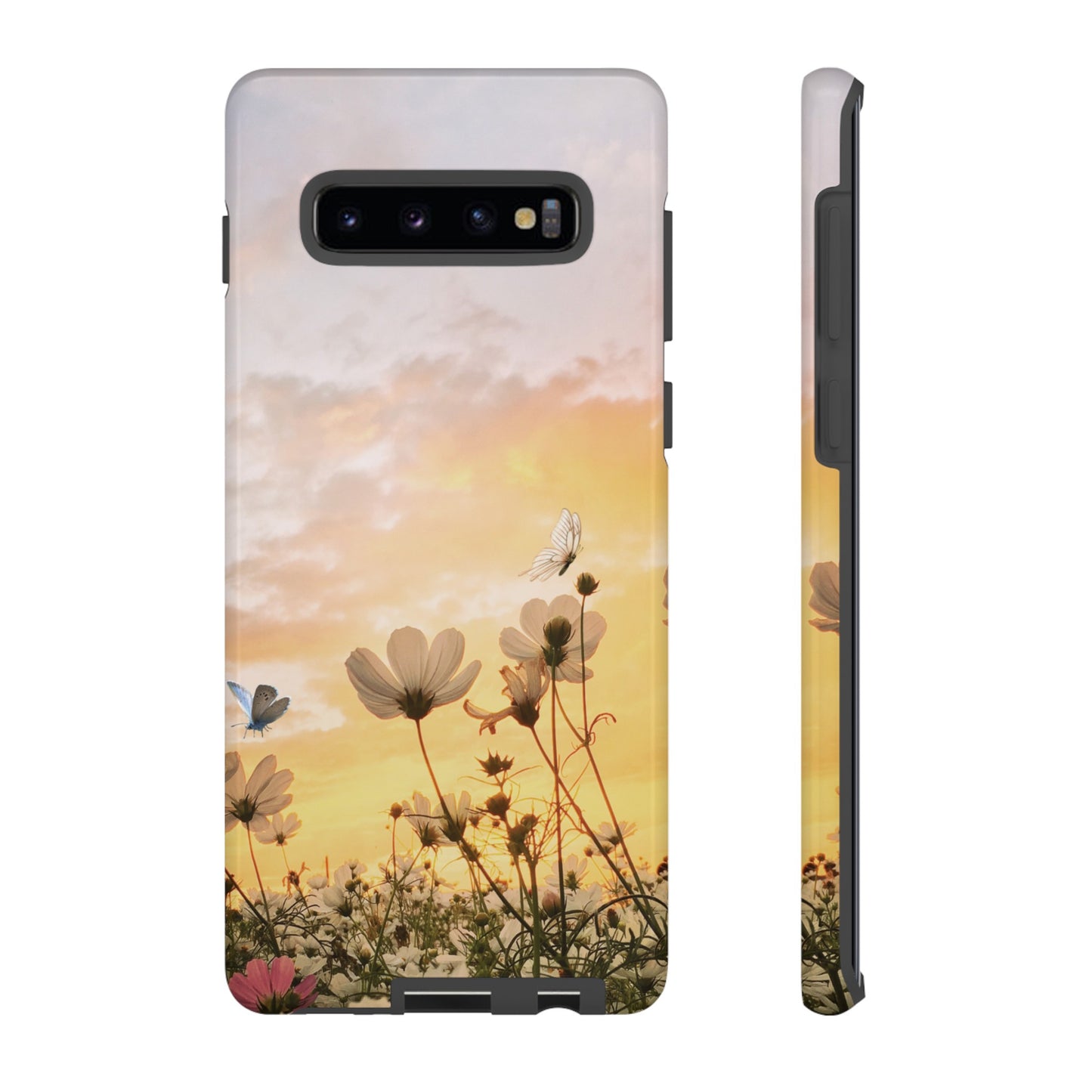 Flowers At Sunset Wallpaper Phone Case | iPhone 15 Plus/ Pro, 14, 13, 12| Google Pixel 7, Pro, 5| Samsung Galaxy S23 All Major Phone Models