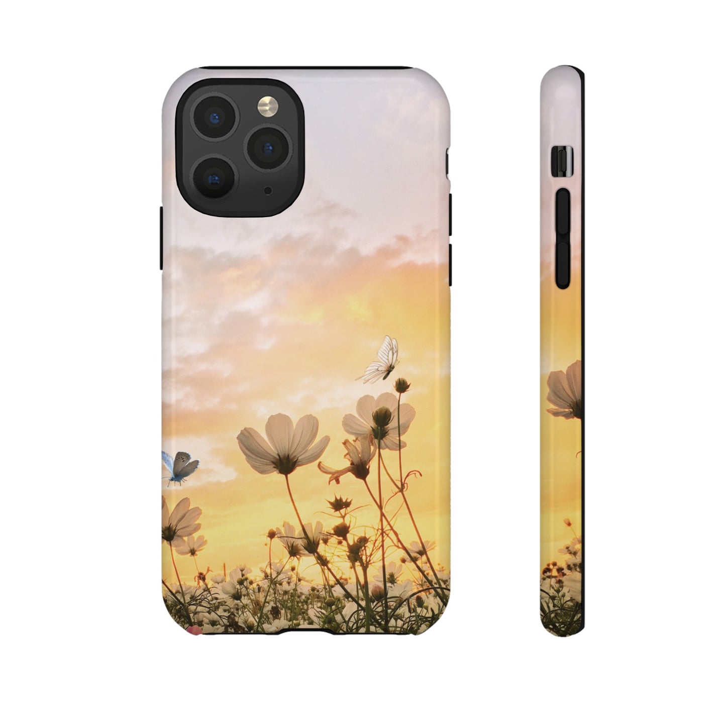 Flowers At Sunset Wallpaper Phone Case | iPhone 15 Plus/ Pro, 14, 13, 12| Google Pixel 7, Pro, 5| Samsung Galaxy S23 All Major Phone Models