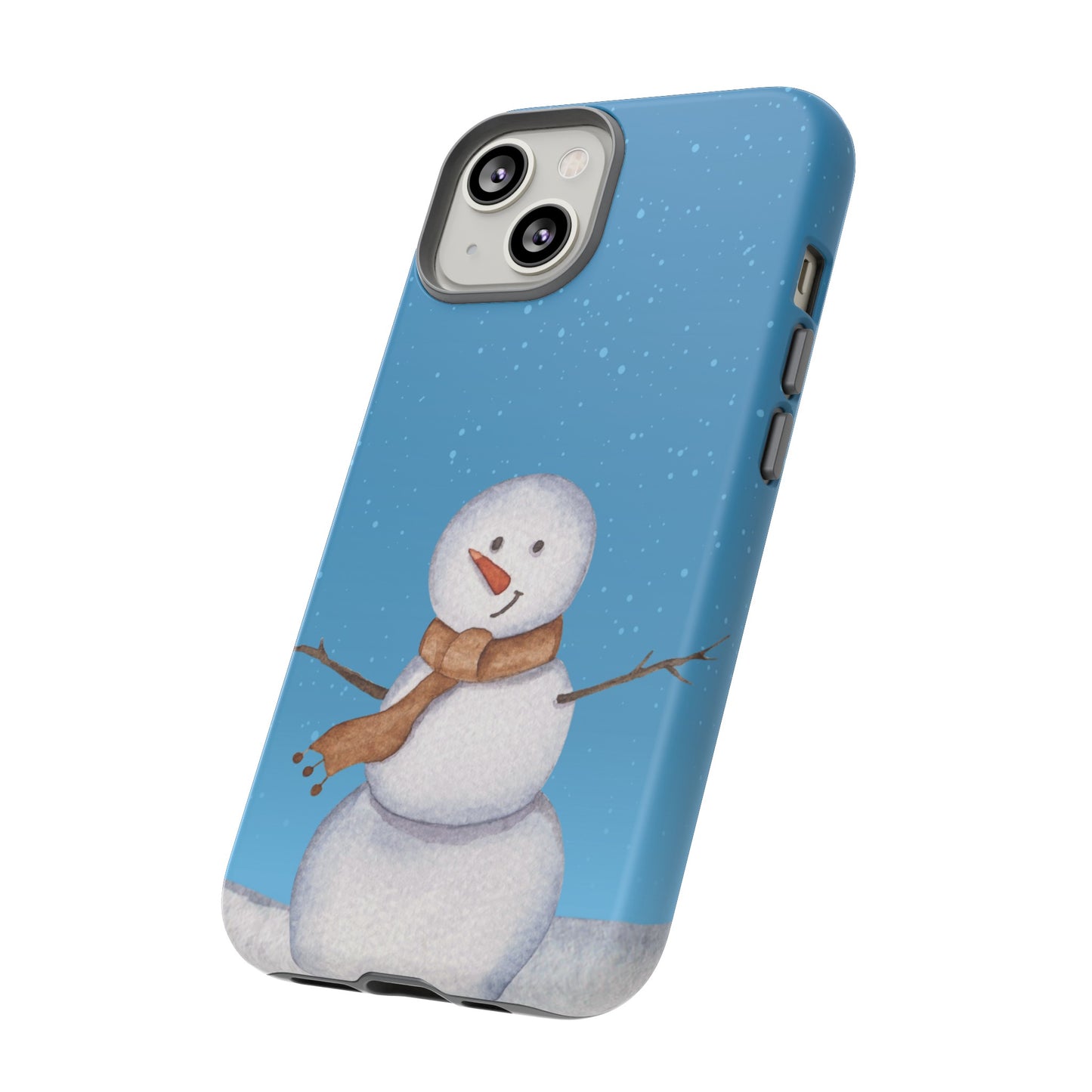 Snowman Wallpaper Phone Case | iPhone 15 Plus/ Pro, 14, 13, 12| Google Pixel 7, Pro, 5| Samsung Galaxy S23 All Major Phone Models