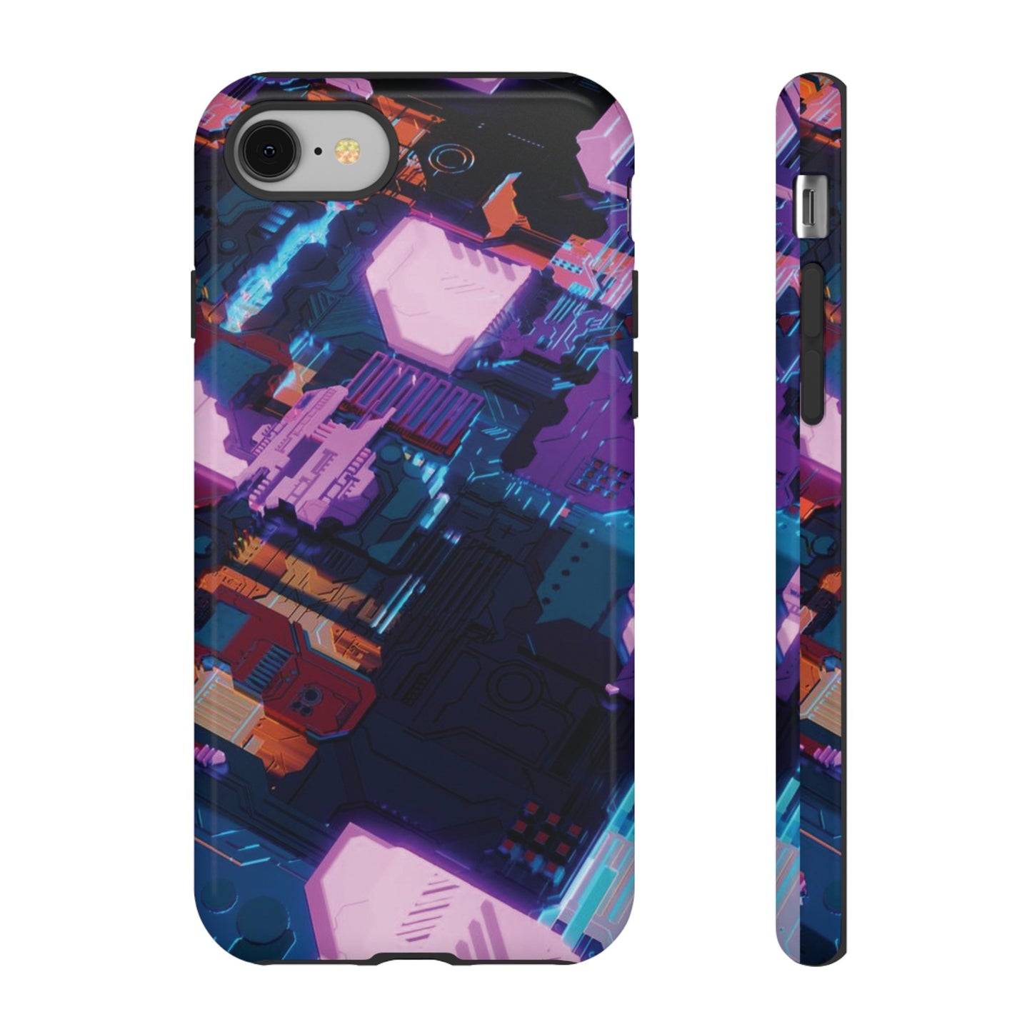 Purple Circuit Board Wallpaper Phone Case | iPhone 15 Plus/ Pro, 14, 13, 12| Google Pixel 7, Pro, 5| Samsung Galaxy S23 All Major Phone Models